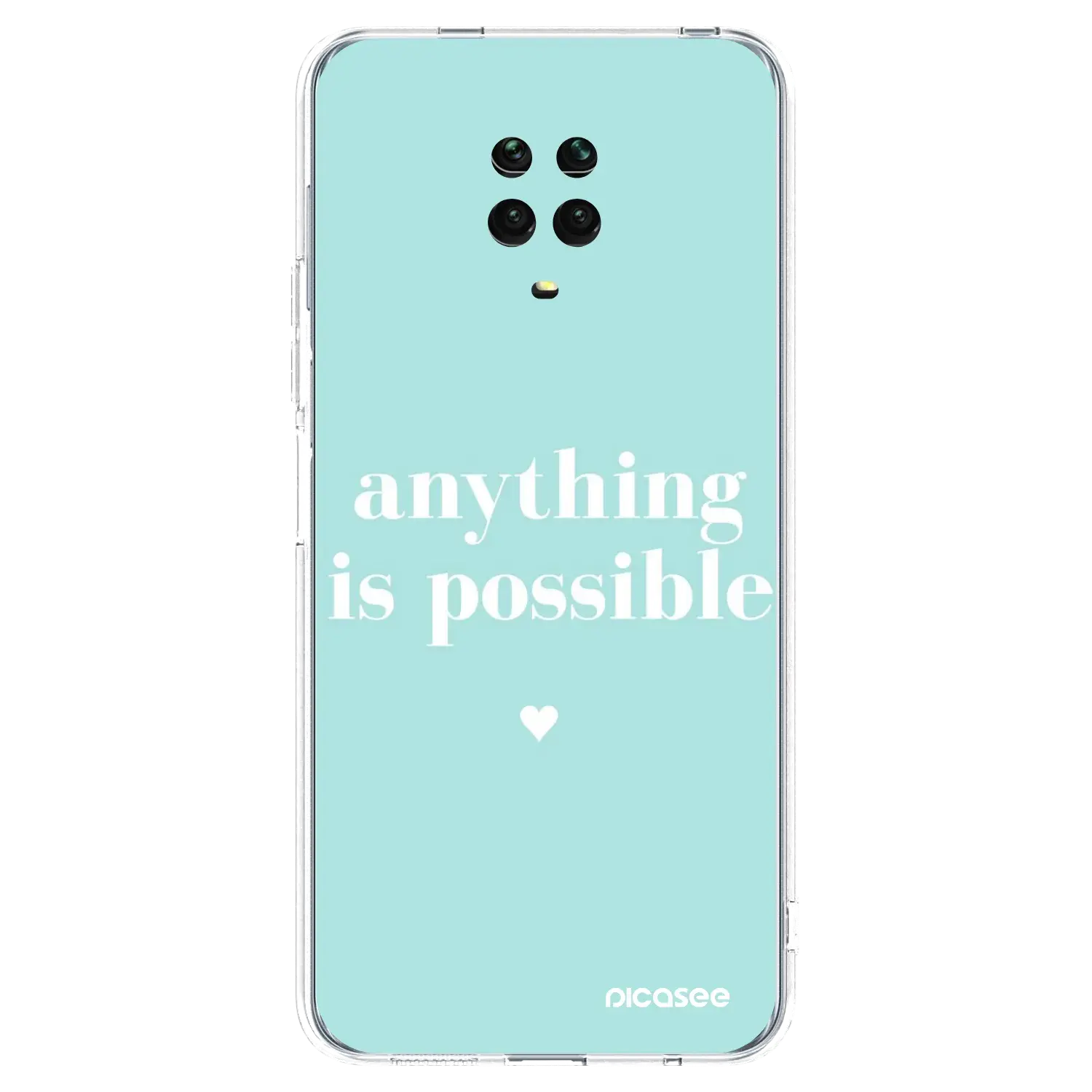 Silikonový průhledný obal pro Xiaomi Redmi Note 9S - Anything is possible