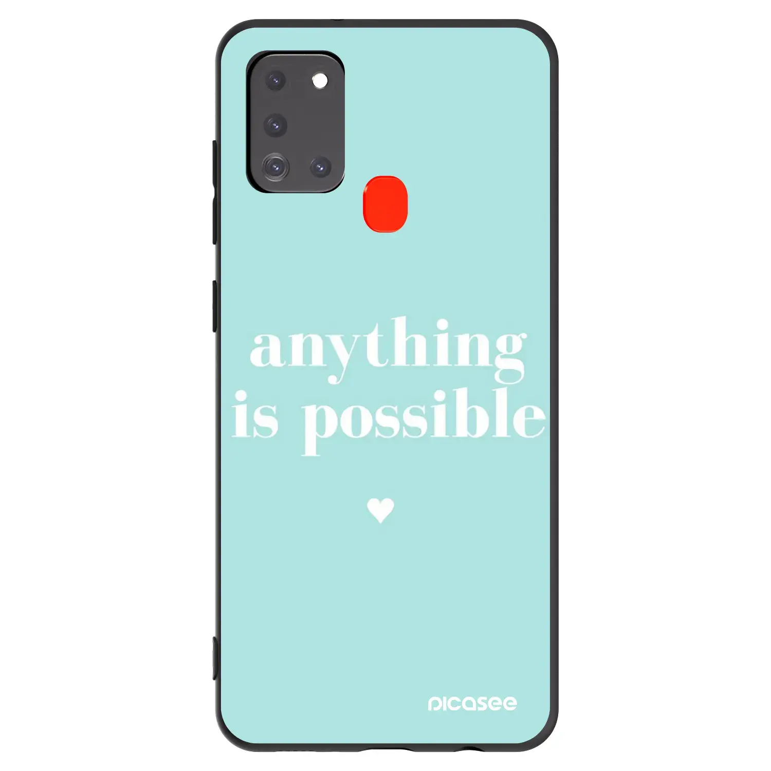 Silikonový černý obal pro Samsung Galaxy A21s - Anything is possible