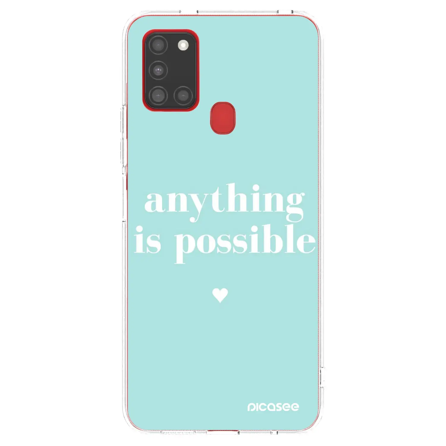 Silikonový průhledný obal pro Samsung Galaxy A21s - Anything is possible