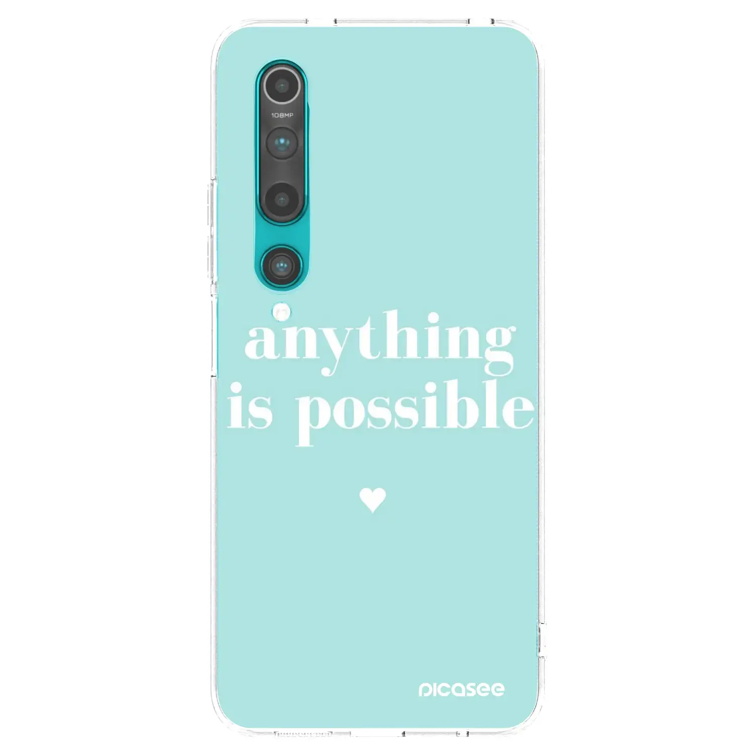 Silikonový průhledný obal pro Xiaomi Mi 10 - Anything is possible
