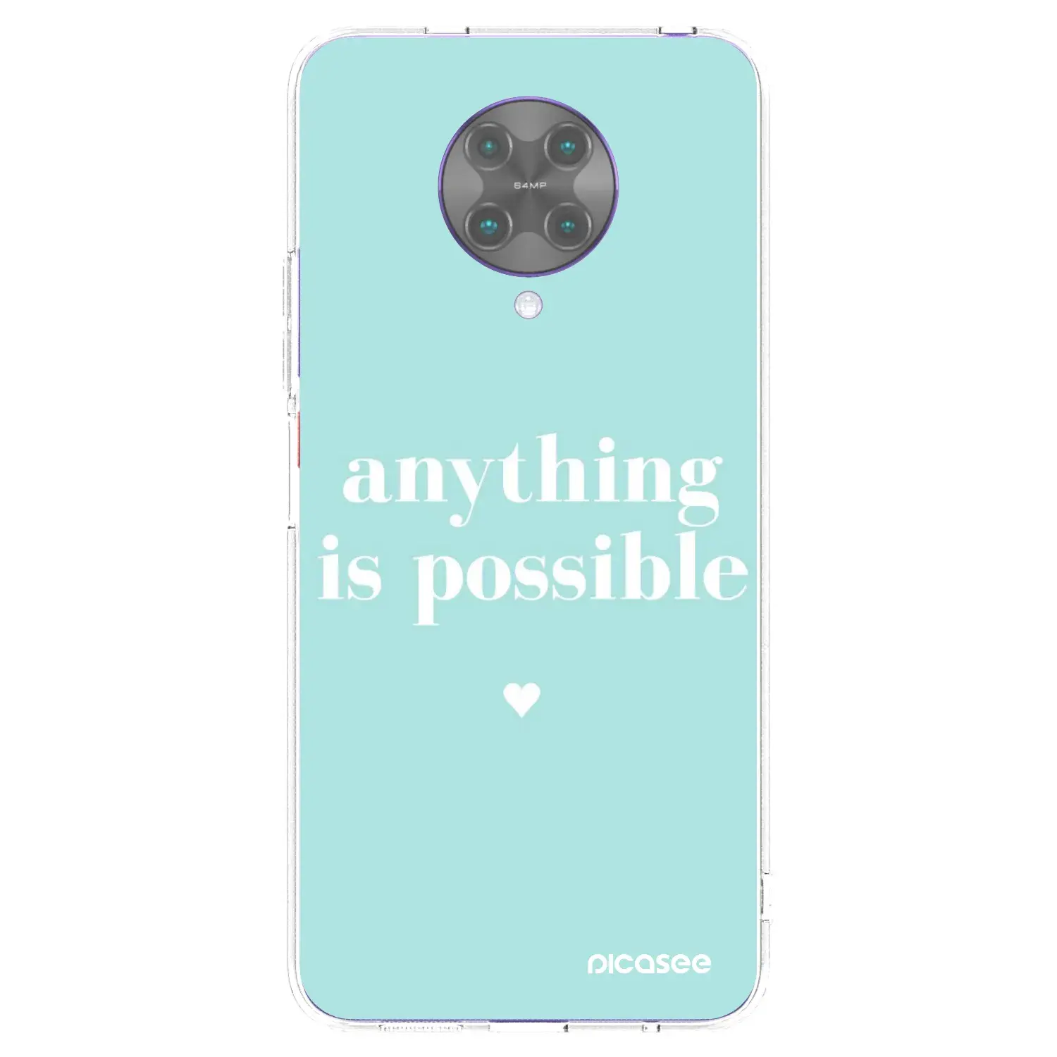 Silikonový průhledný obal pro Xiaomi Poco F2 Pro - Anything is possible