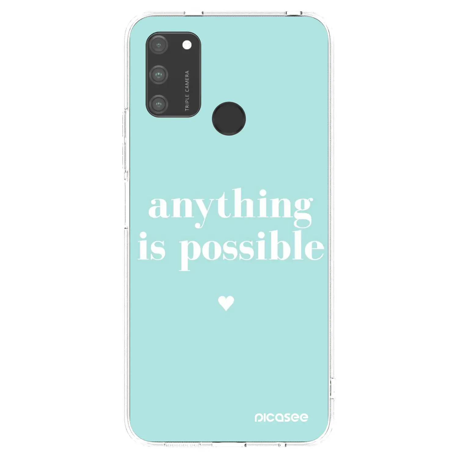Silikonový průhledný obal pro Honor 9A - Anything is possible