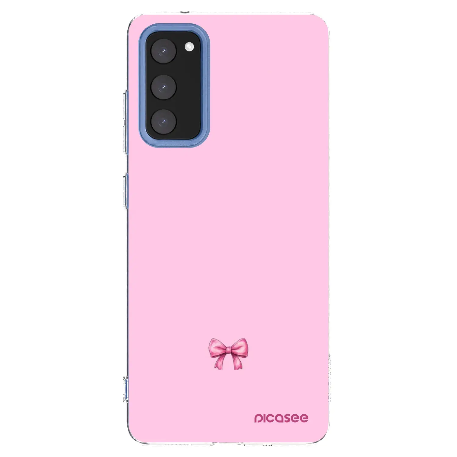 Silikonový průhledný obal pro Samsung Galaxy S20 FE - Blush bow