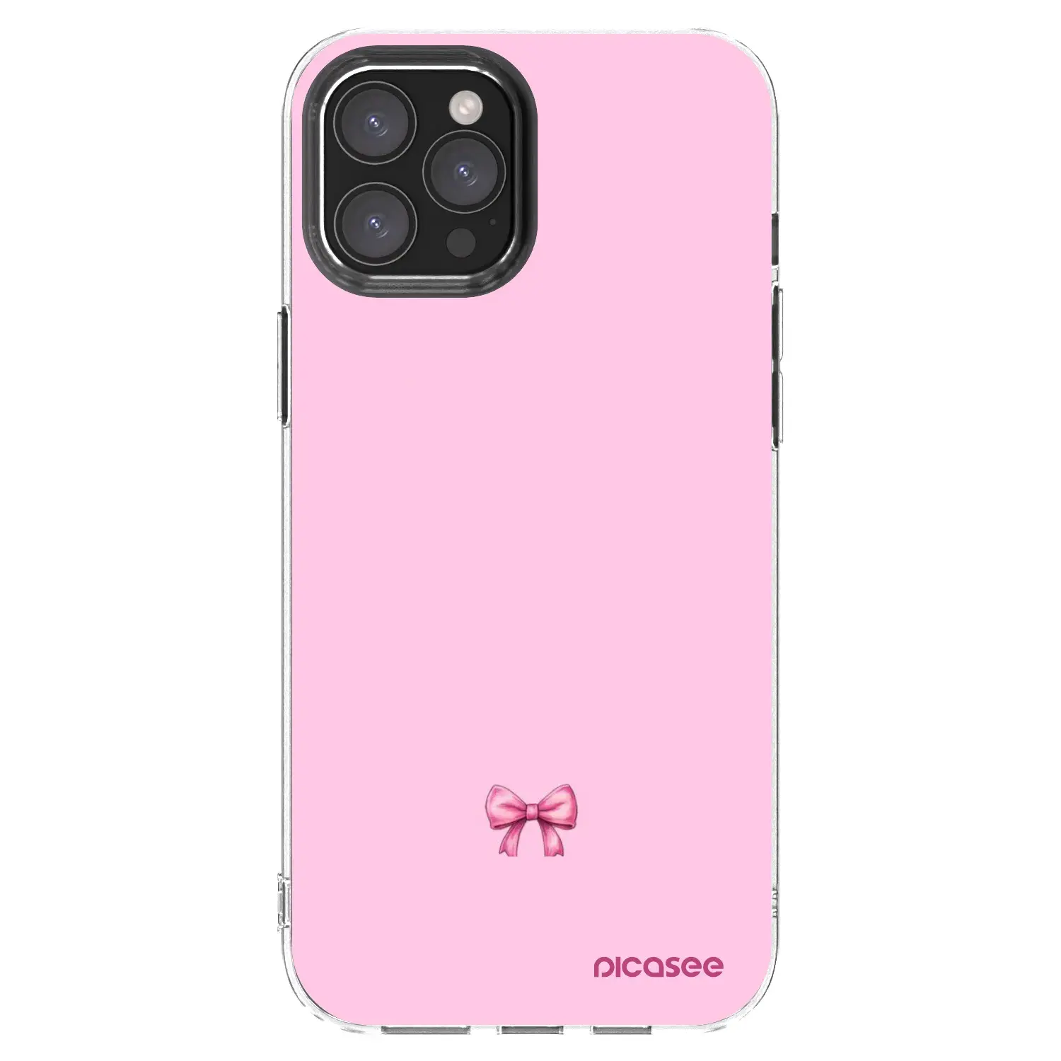 Silikonový průhledný obal pro Apple iPhone 12 Pro Max - Blush bow