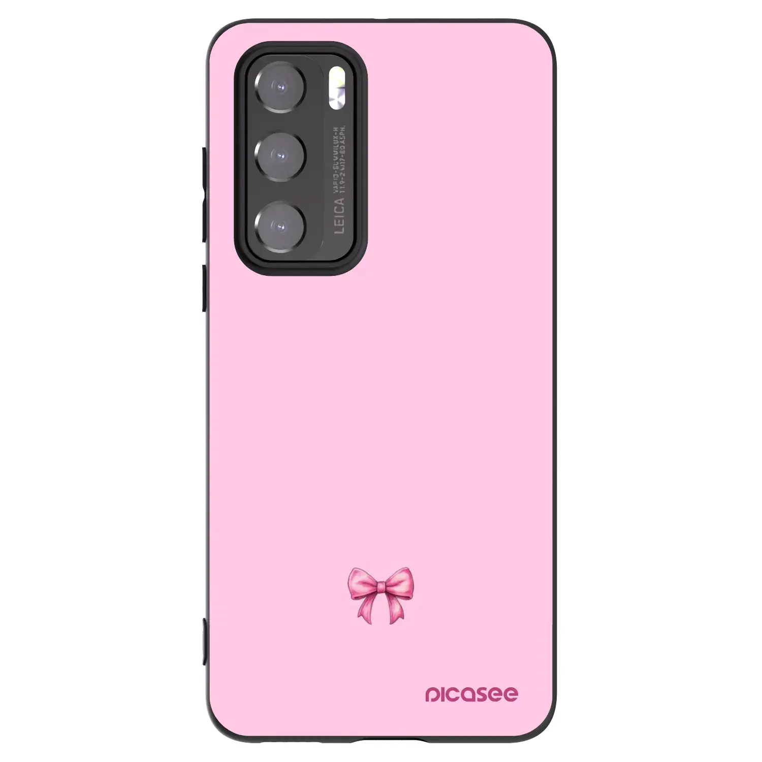 Silikonový černý obal pro Huawei P40 - Blush bow