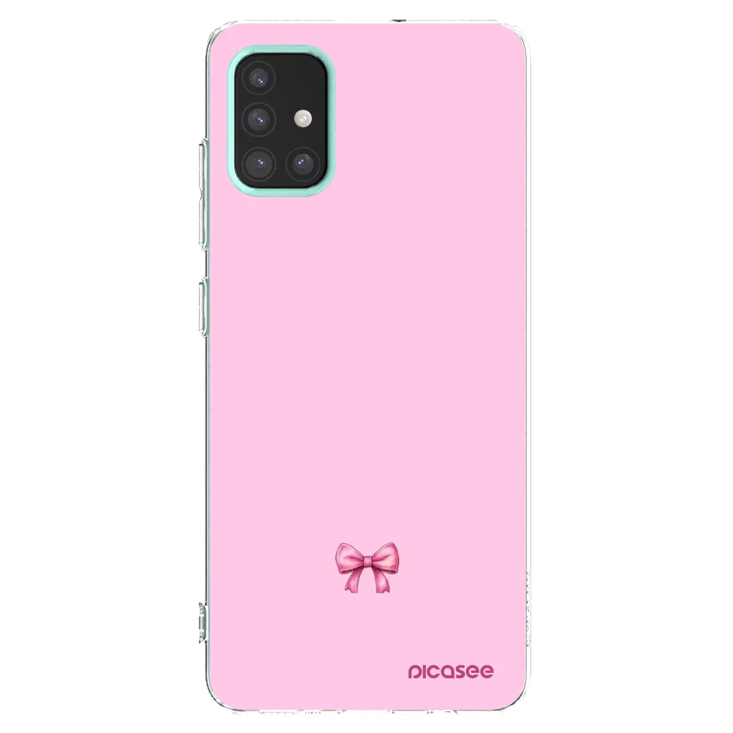 Silikonový průhledný obal pro Samsung Galaxy M31s - Blush bow