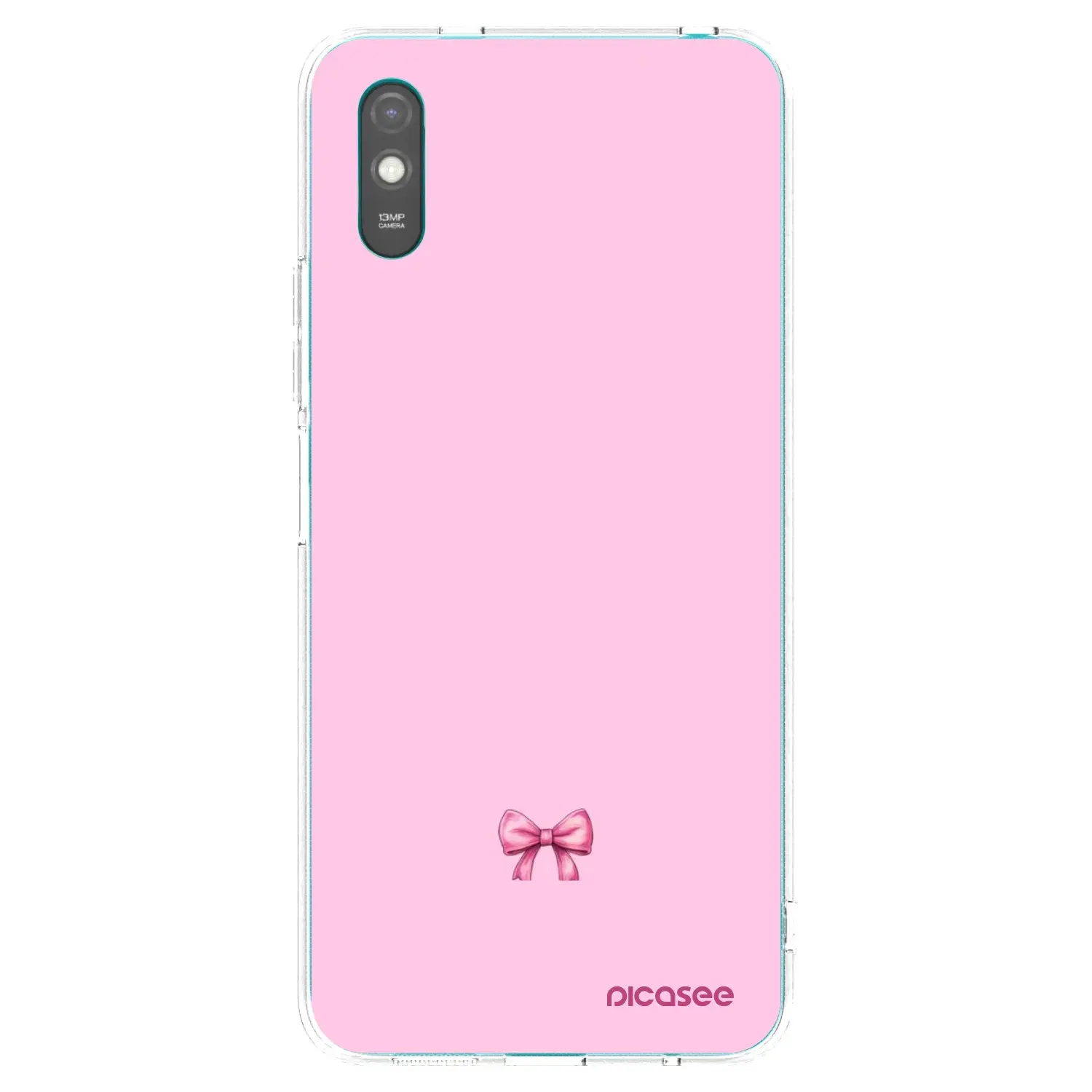 Silikonový průhledný obal pro Xiaomi Redmi 9AT - Blush bow