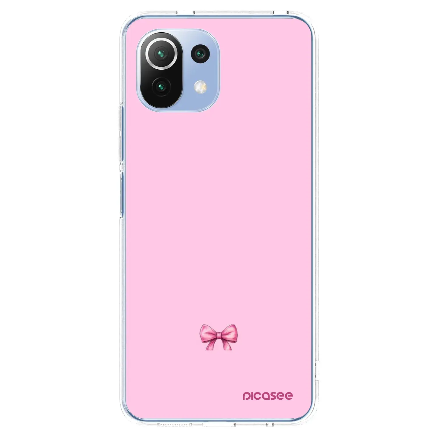 Silikonový průhledný obal pro Xiaomi Mi 11 Lite - Blush bow