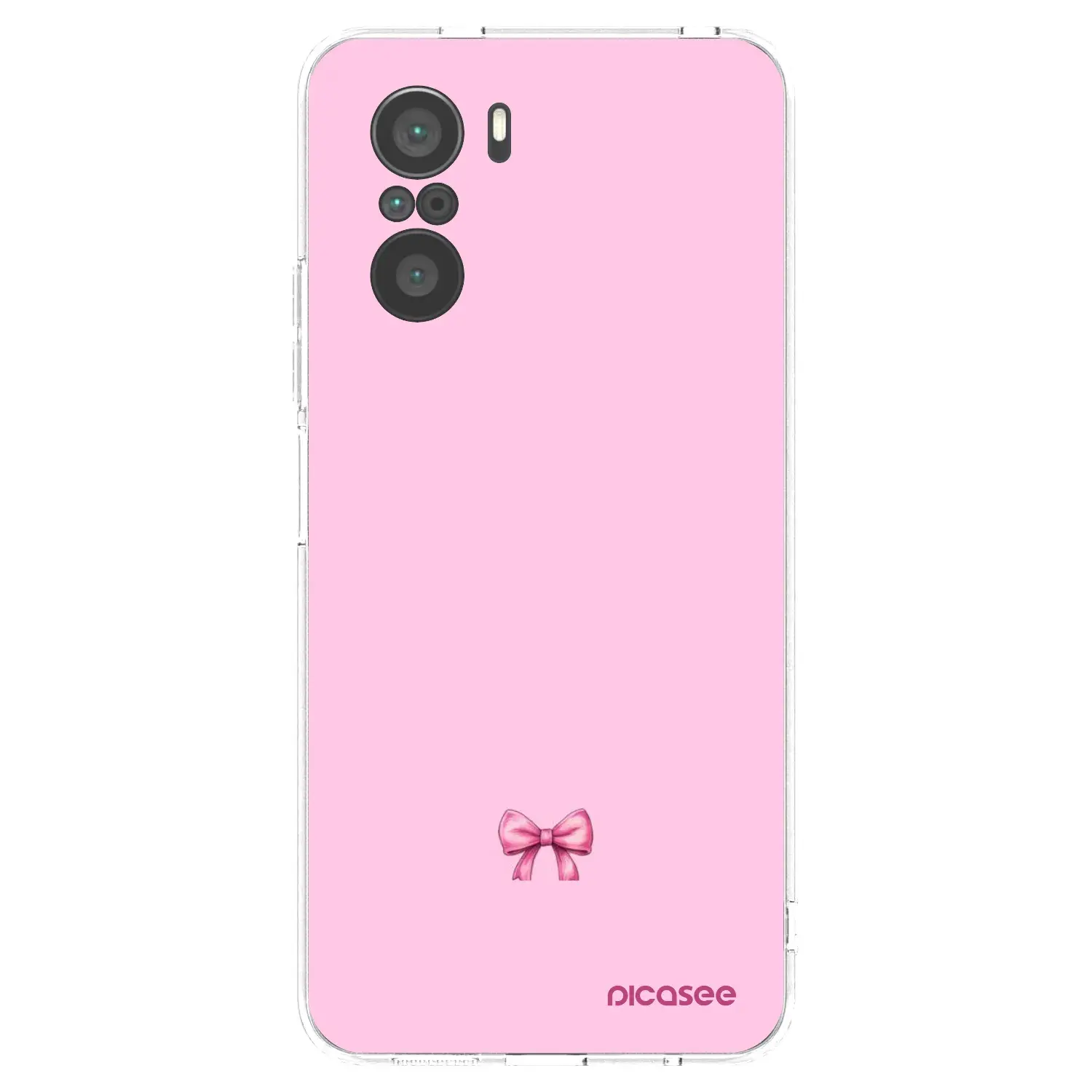 Silikonový průhledný obal pro Xiaomi Poco F3 - Blush bow