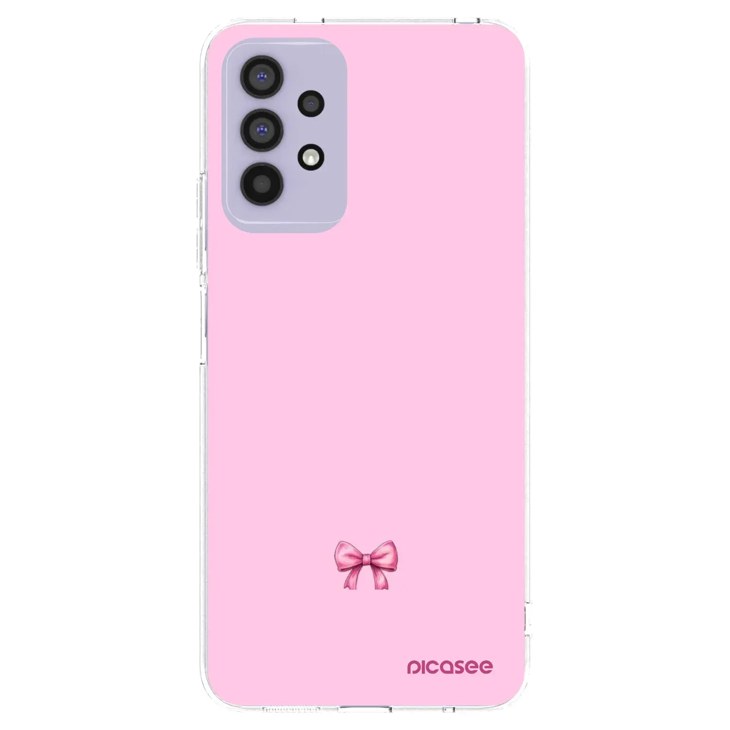 Silikonový průhledný obal pro Samsung Galaxy A32 4G SM-A325F - Blush bow