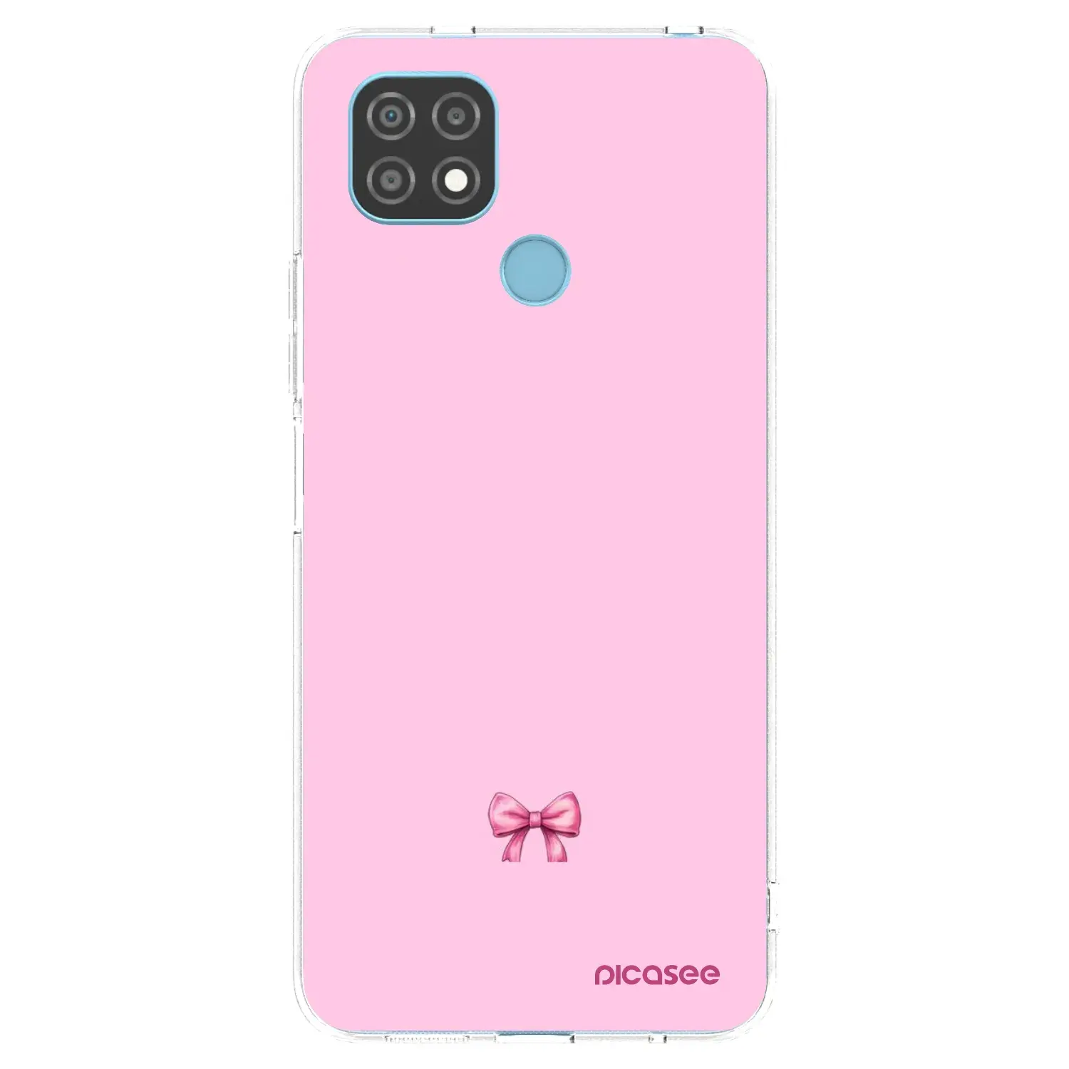 Silikonový průhledný obal pro Realme C21 - Blush bow