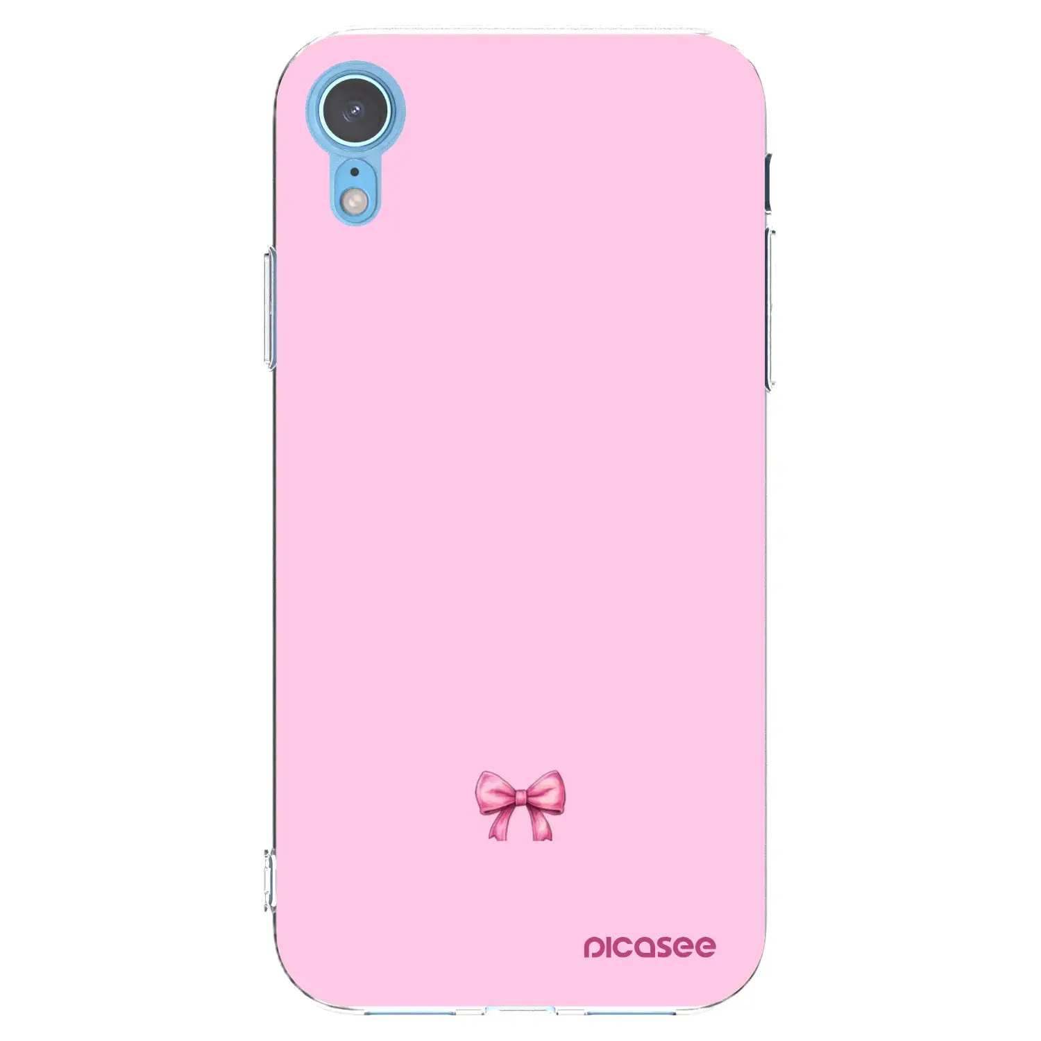 Silikonový průhledný obal pro Apple iPhone XR - Blush bow