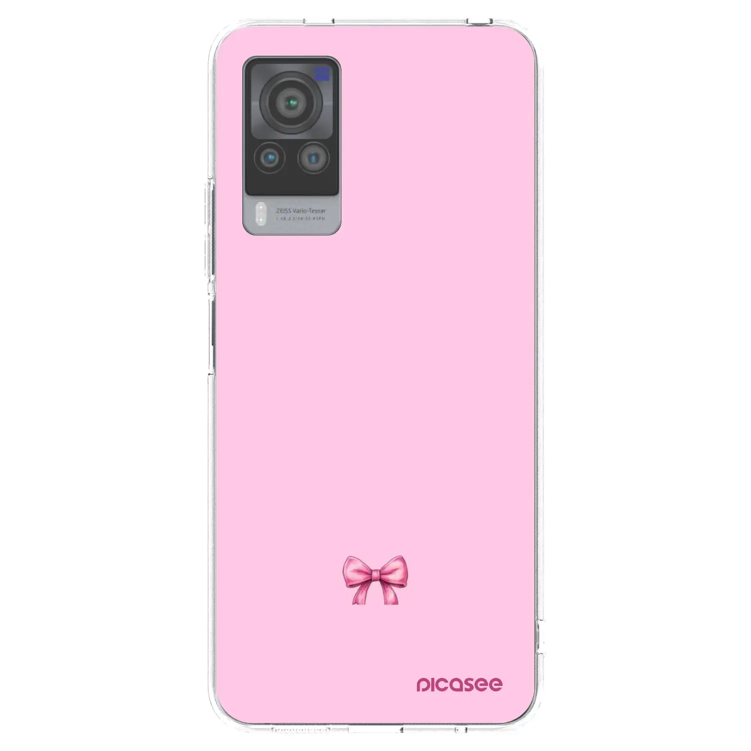 Silikonový průhledný obal pro Vivo X60 Pro 5G - Blush bow