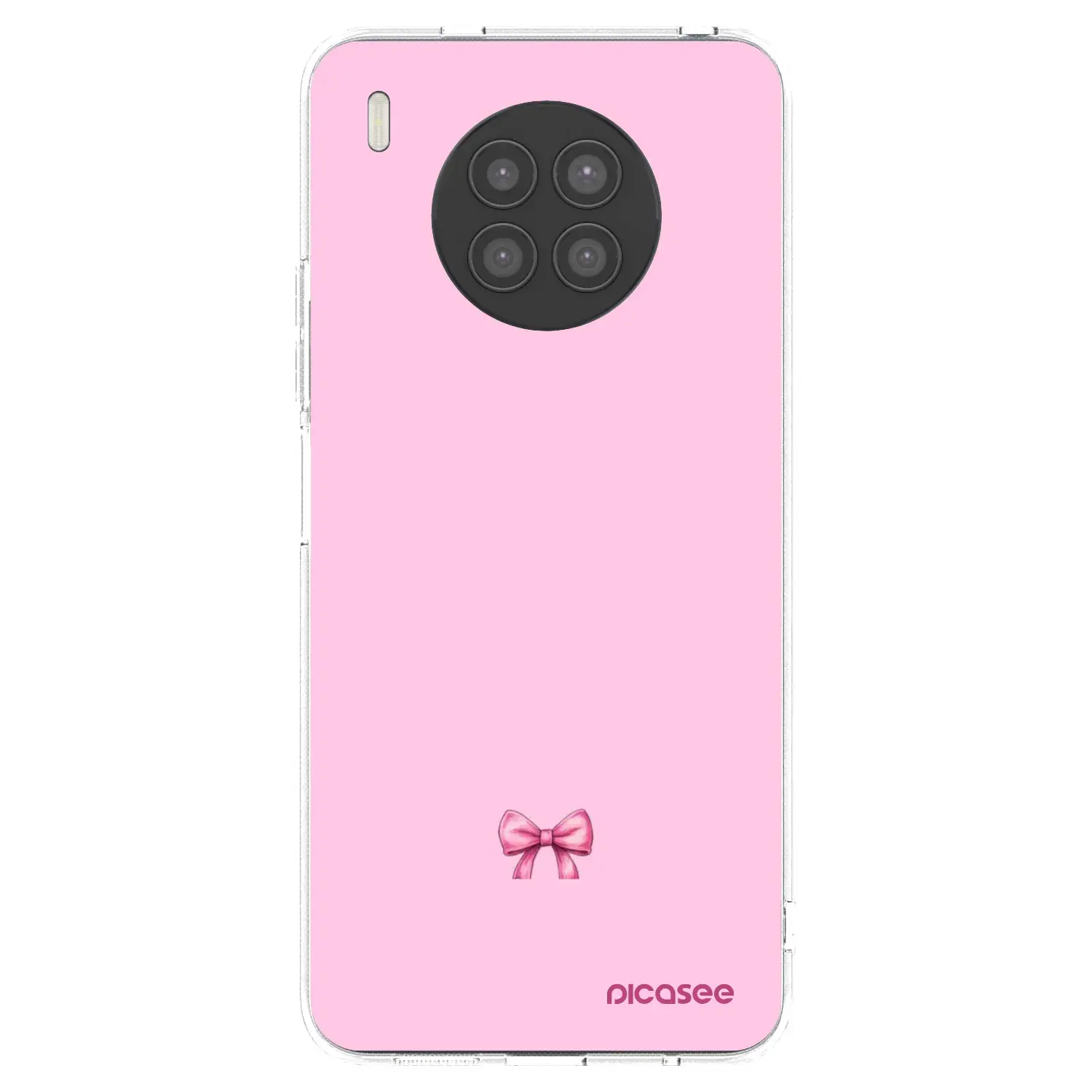 Silikonový průhledný obal pro Huawei Nova 8i - Blush bow