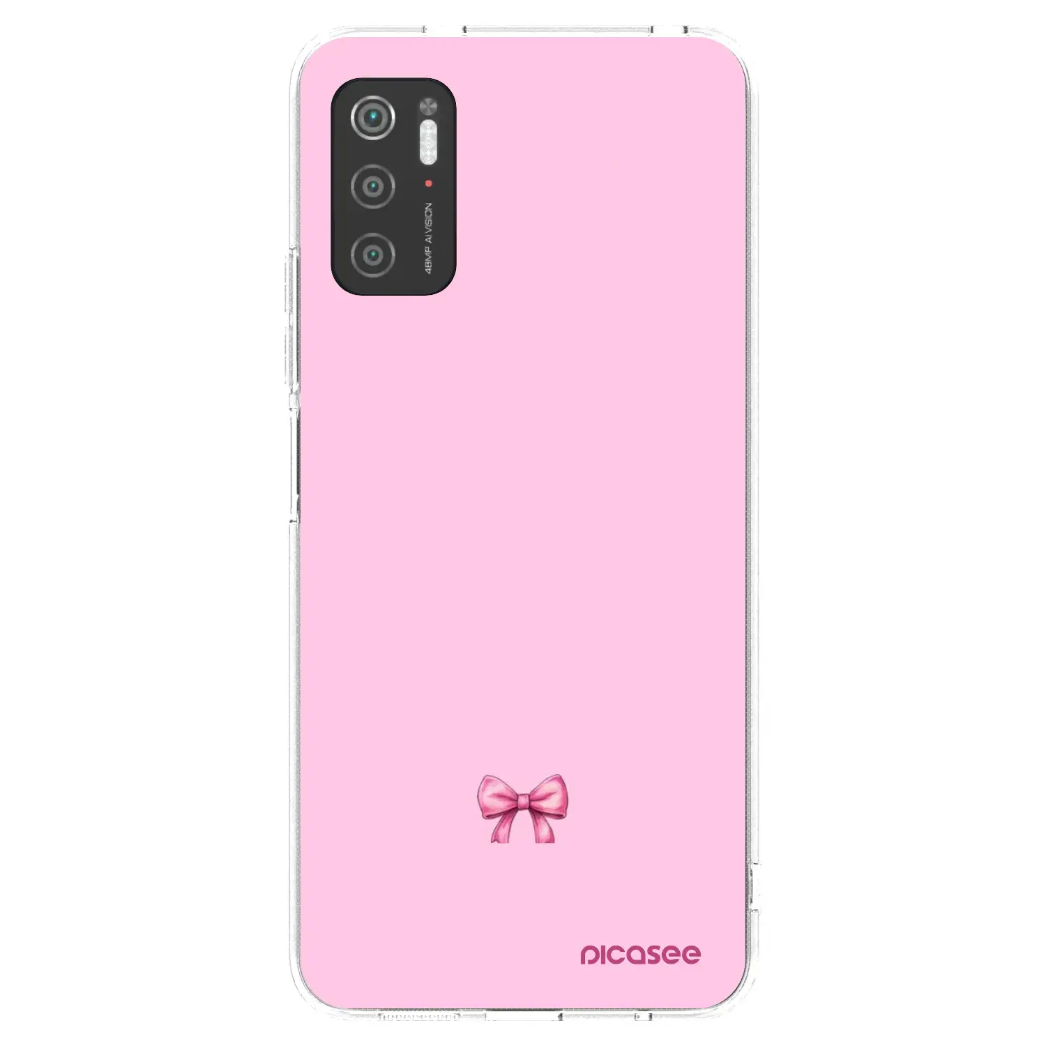 Silikonový průhledný obal pro Xiaomi Poco M3 Pro 5G - Blush bow
