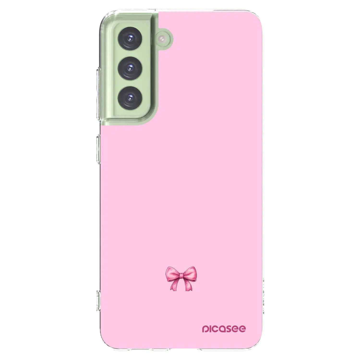 Silikonový průhledný obal pro Samsung Galaxy S21 FE 5G - Blush bow