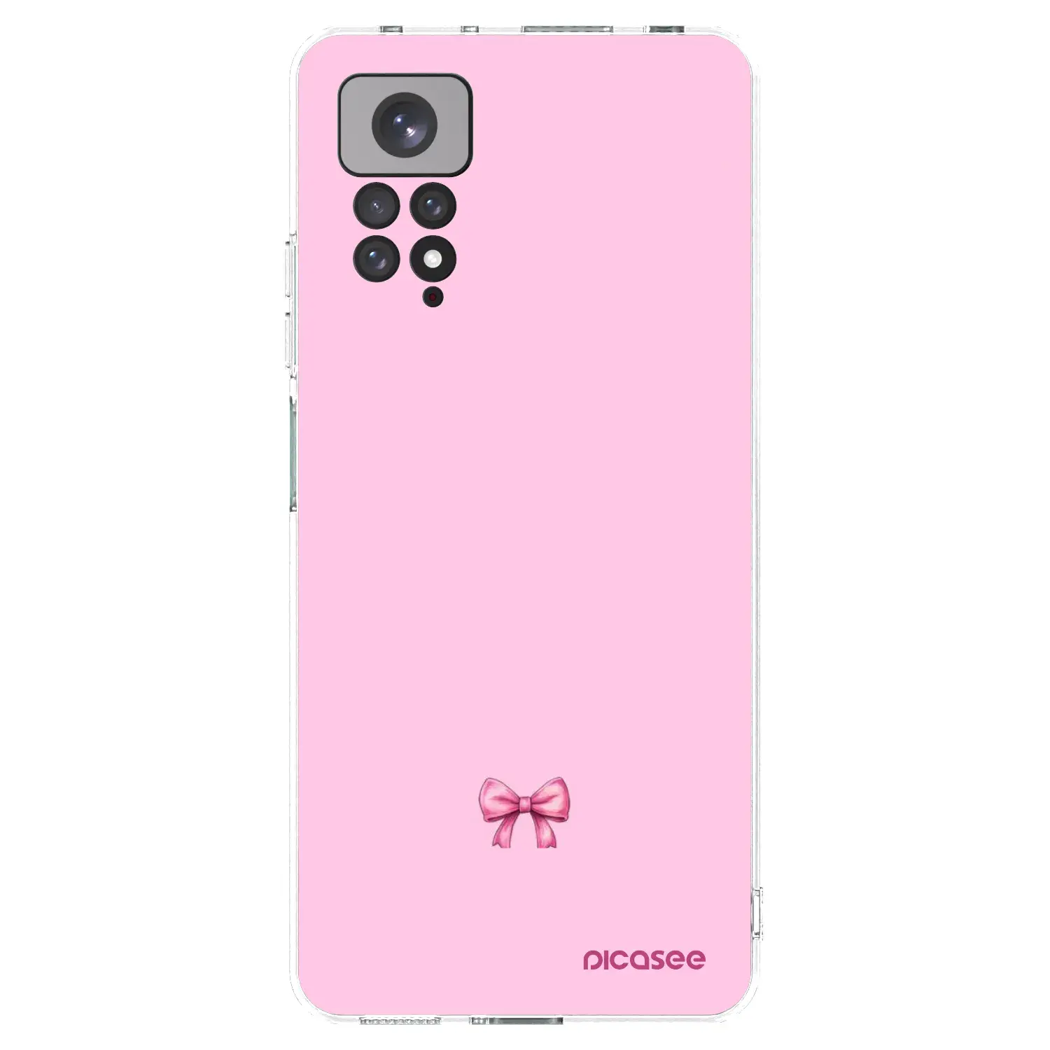 Silikonový průhledný obal pro Xiaomi Redmi Note 11 - Blush bow