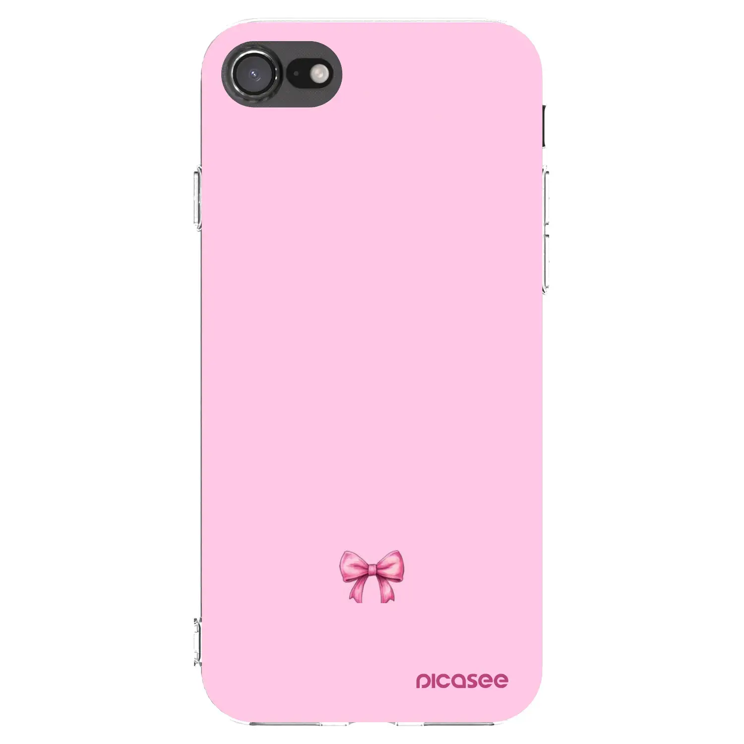 Silikonový průhledný obal pro Apple iPhone SE 2022 - Blush bow