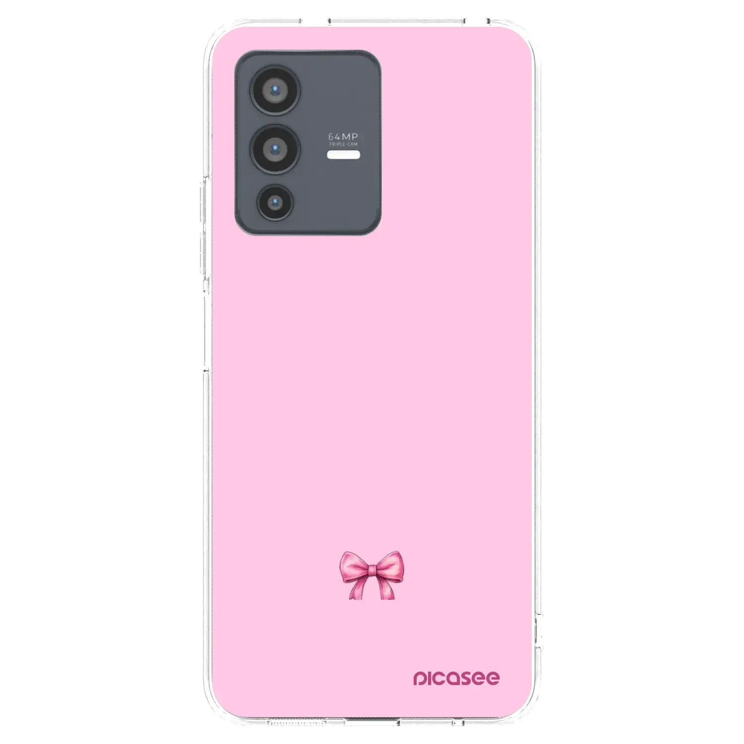 Silikonový průhledný obal pro Vivo V23 5G - Blush bow