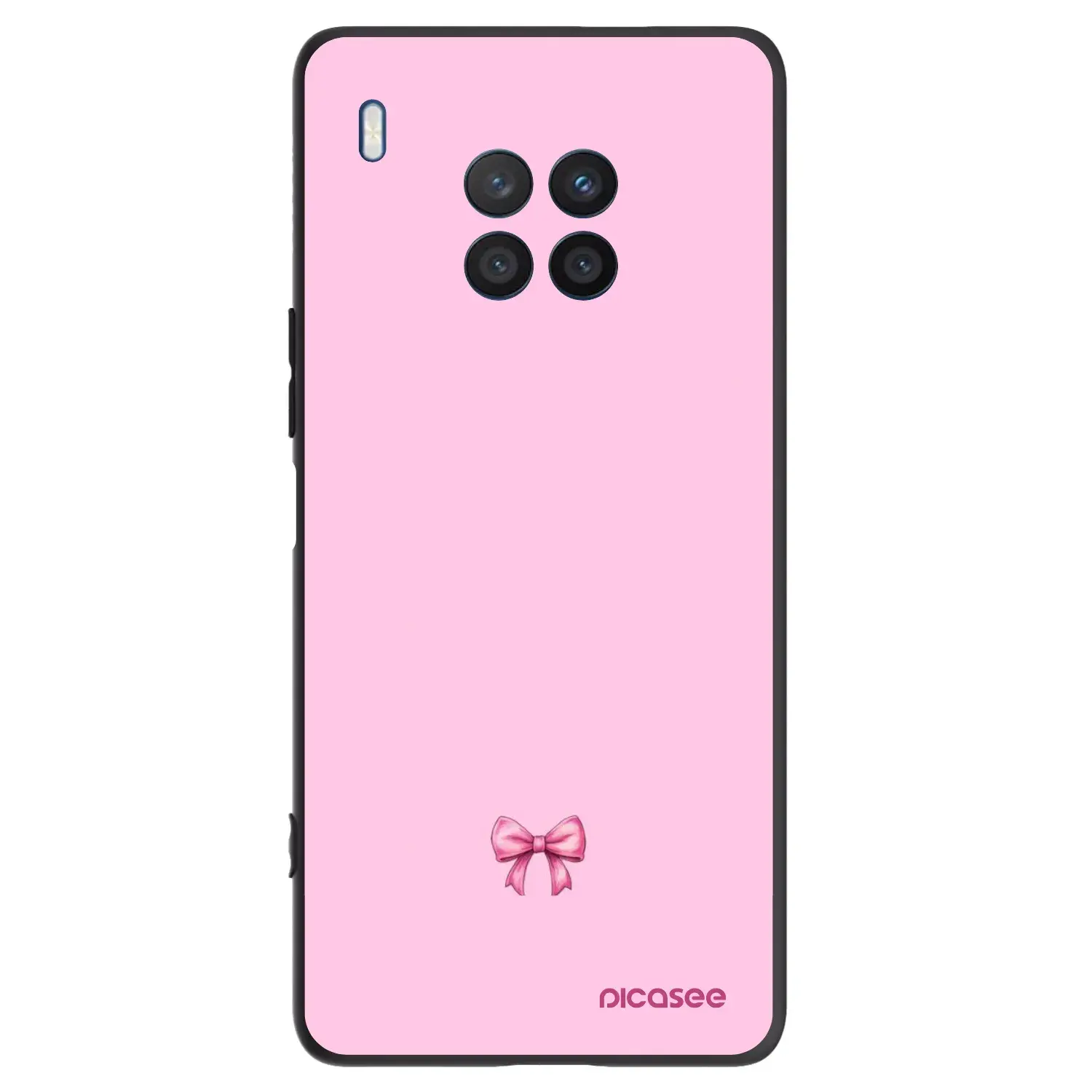 Silikonový černý obal pro Honor 50 Lite - Blush bow