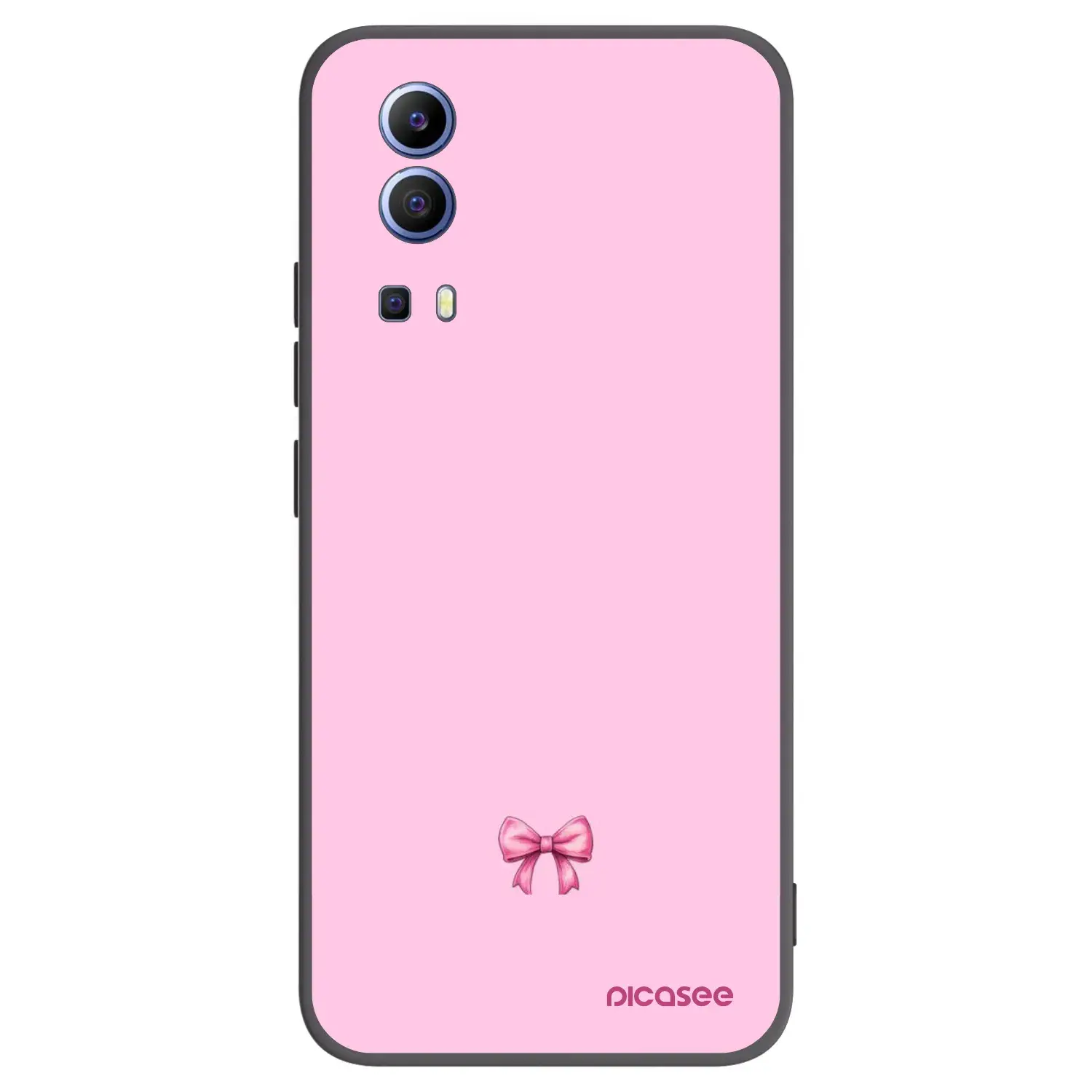 Silikonový černý obal pro Vivo Y52 5G - Blush bow