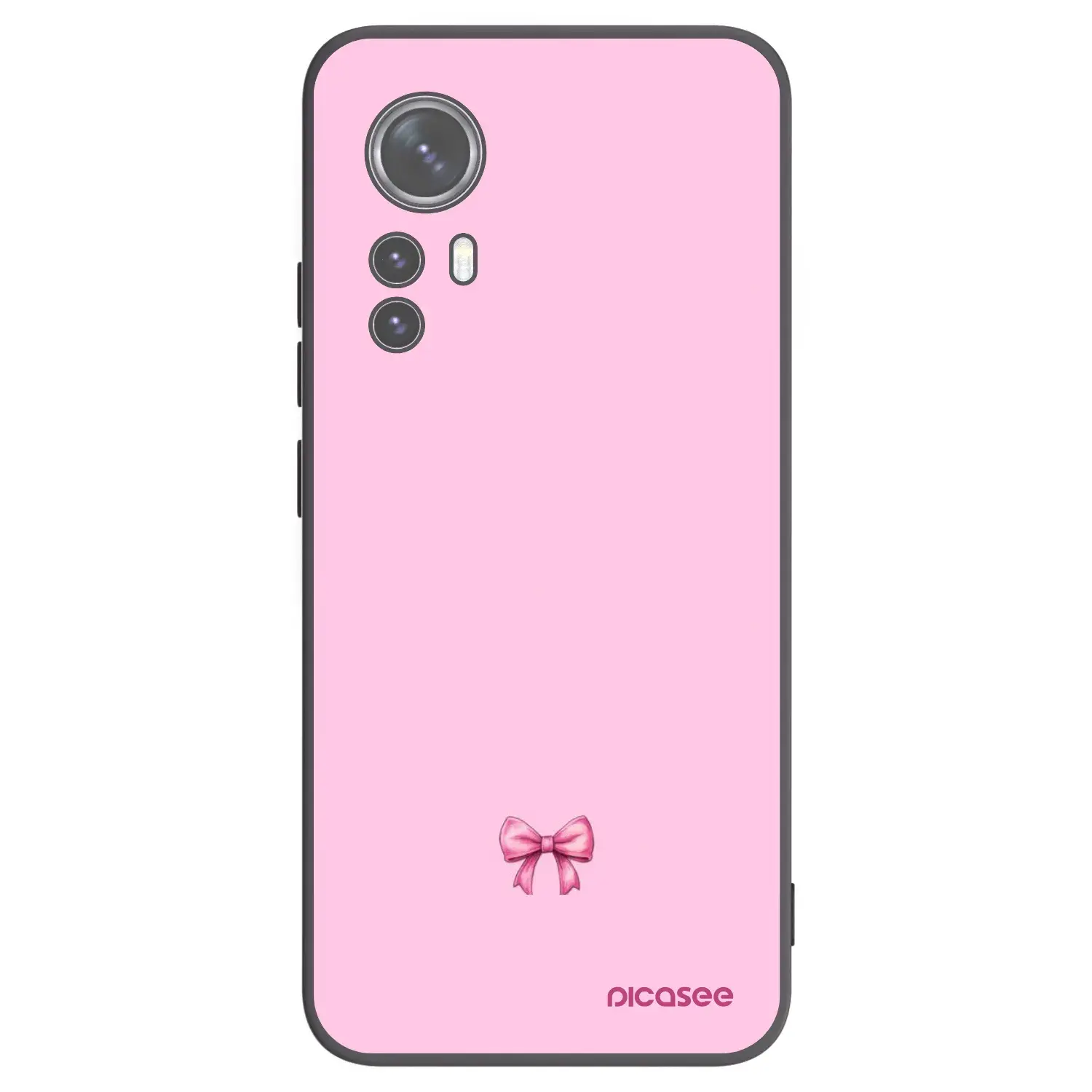 Silikonový černý obal pro Xiaomi 12X - Blush bow