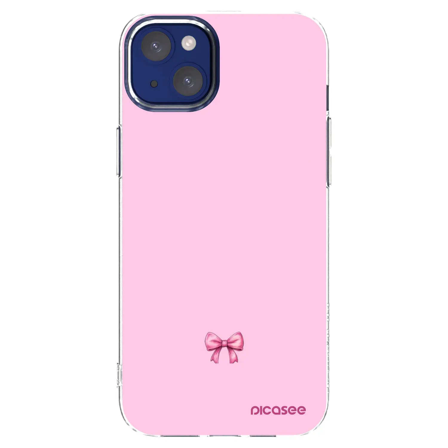 Silikonový průhledný obal pro Apple iPhone 14 Plus - Blush bow