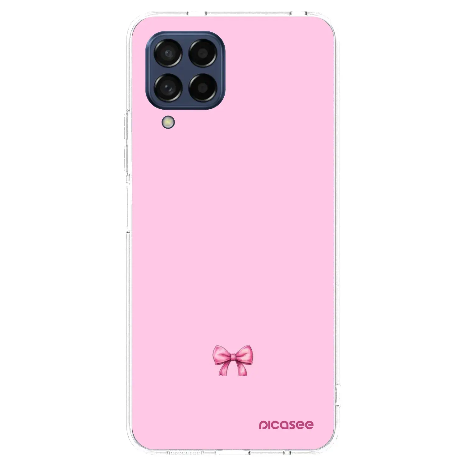 Silikonový průhledný obal pro Samsung Galaxy M53 5G - Blush bow
