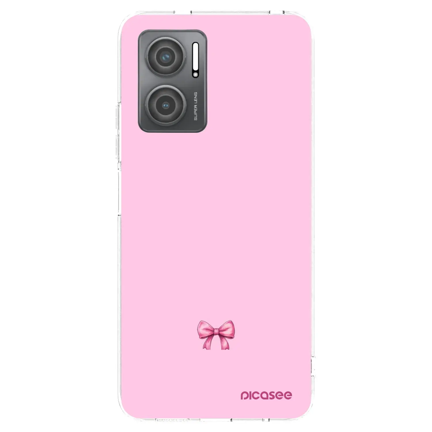 Silikonový průhledný obal pro Xiaomi Redmi 10 5G - Blush bow