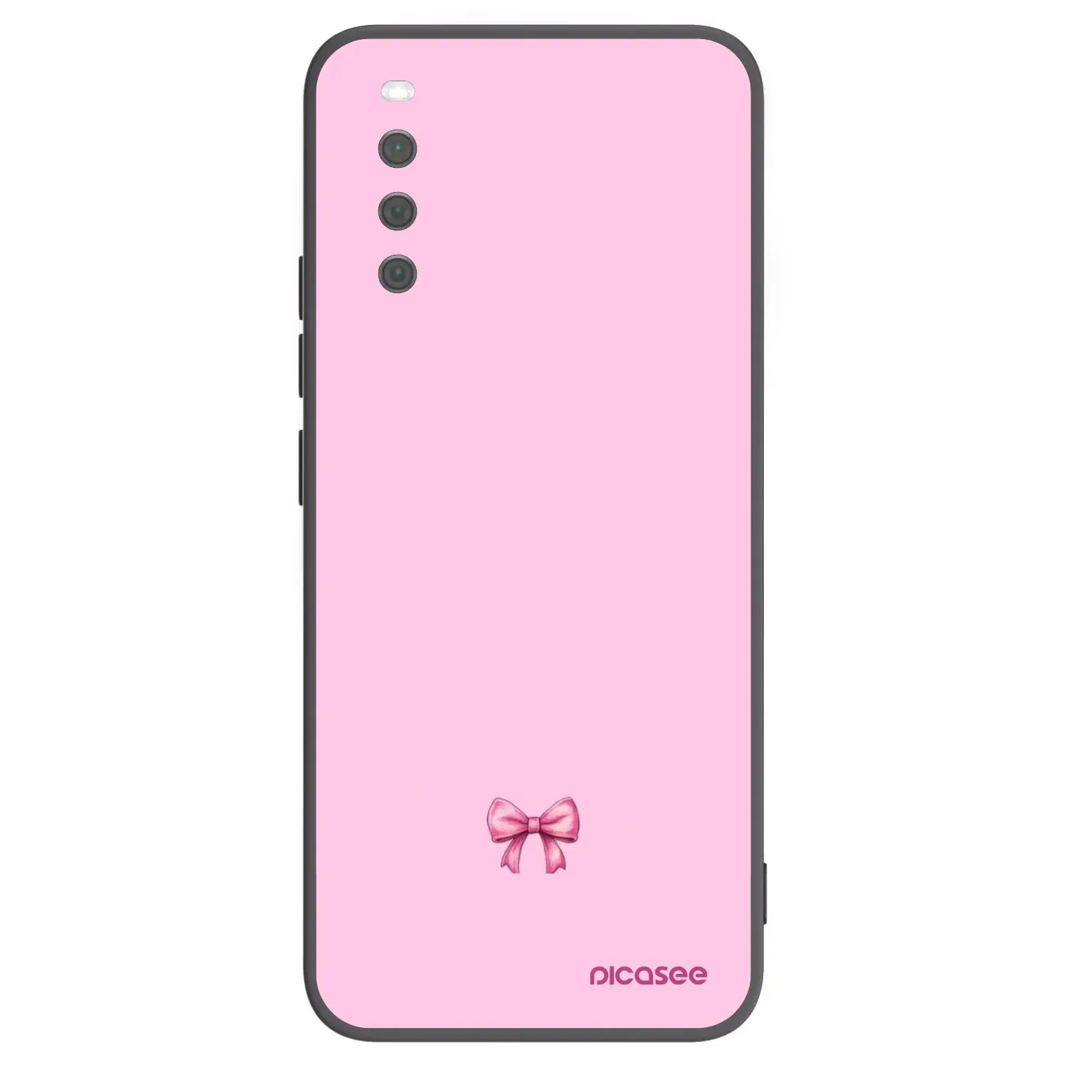 Silikonový černý obal pro Sony Xperia 10 III - Blush bow