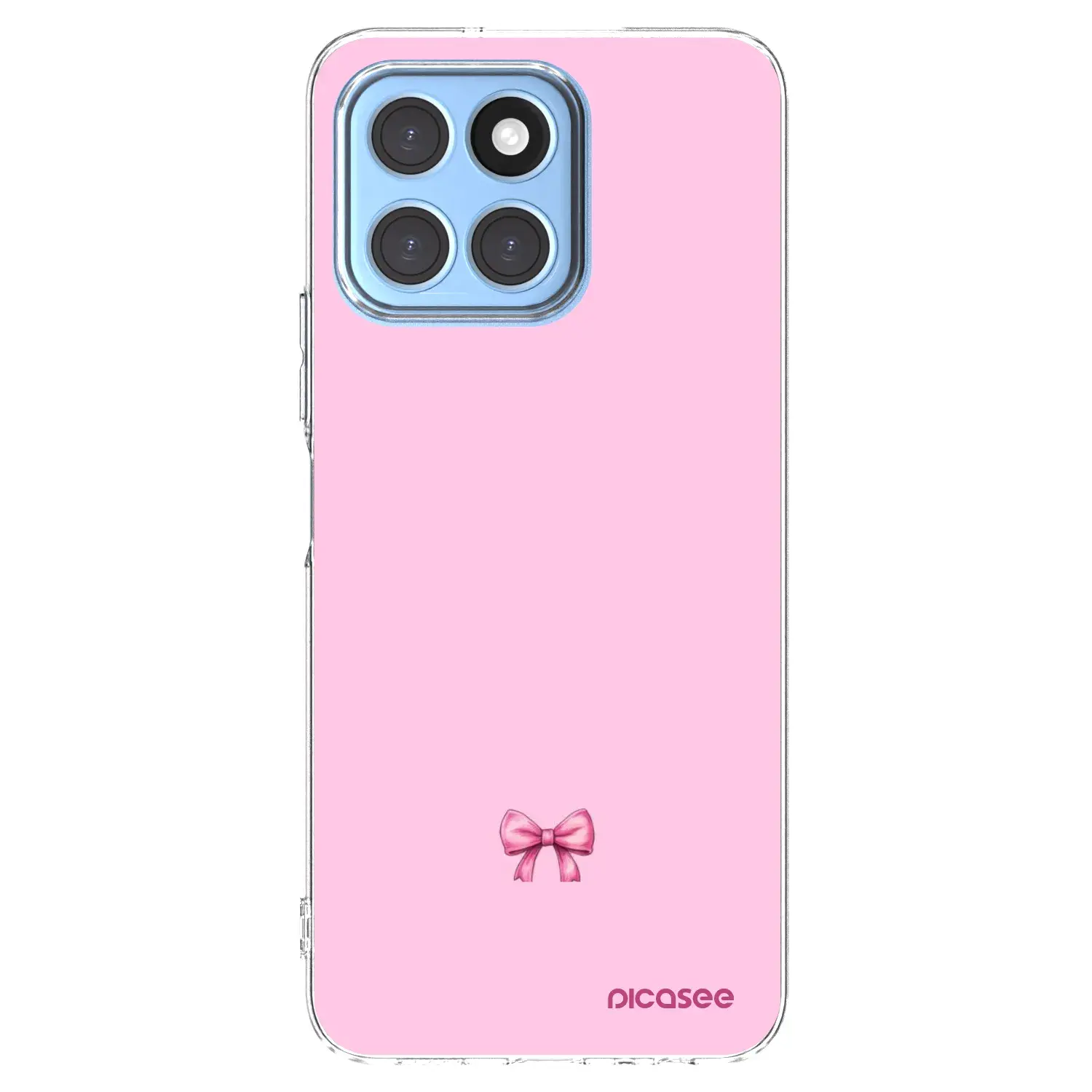 Silikonový průhledný obal pro Honor X8 5G - Blush bow