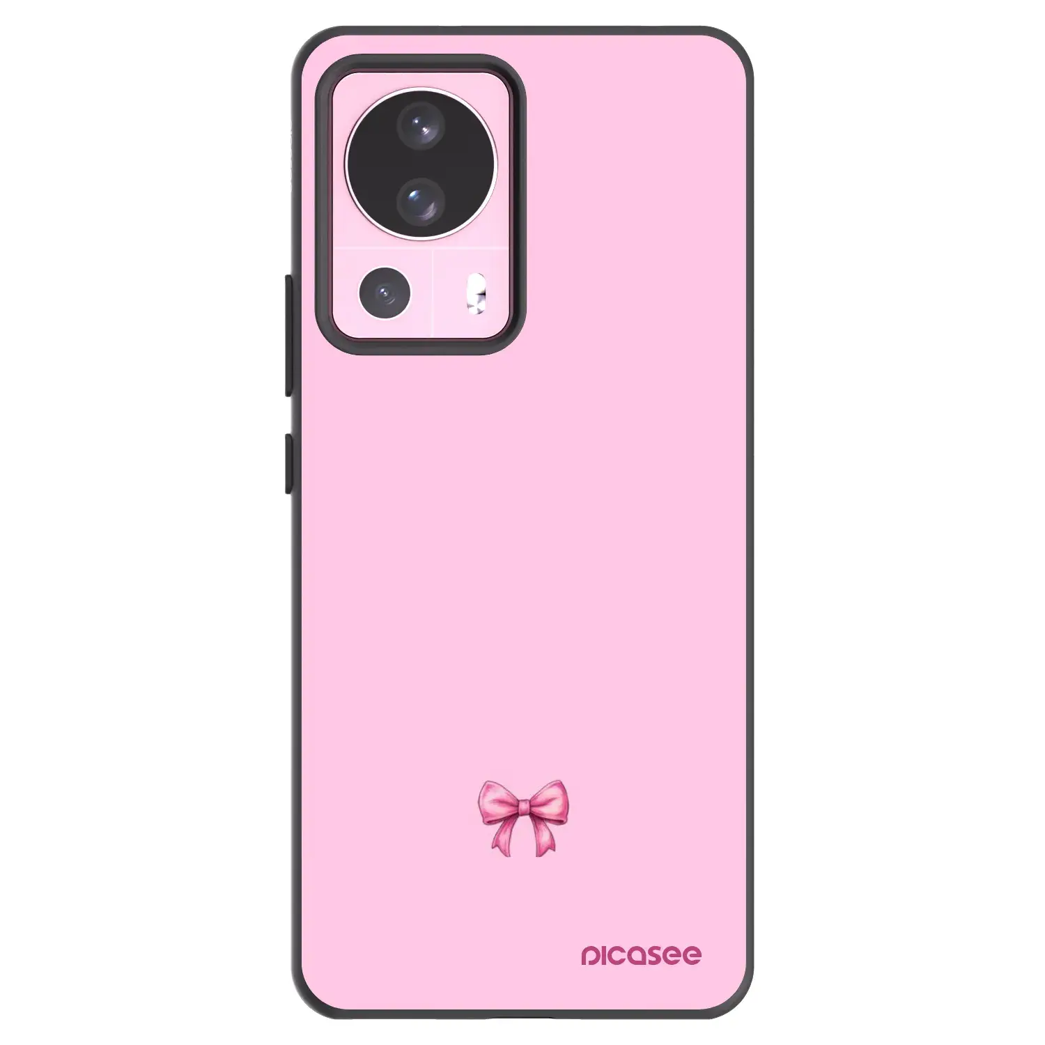 Silikonový černý obal pro Xiaomi 13 Lite - Blush bow