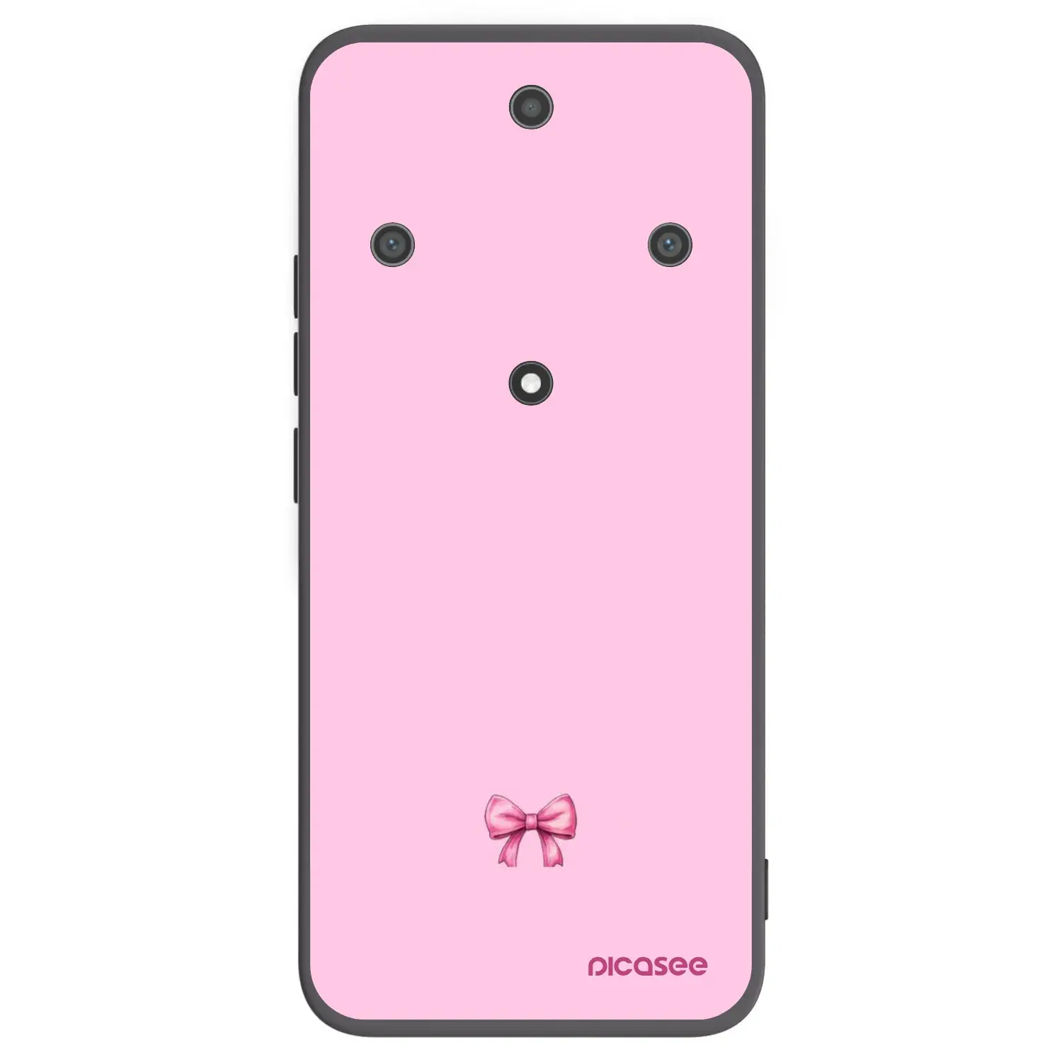 Silikonový černý obal pro Honor Magic5 Lite 5G - Blush bow