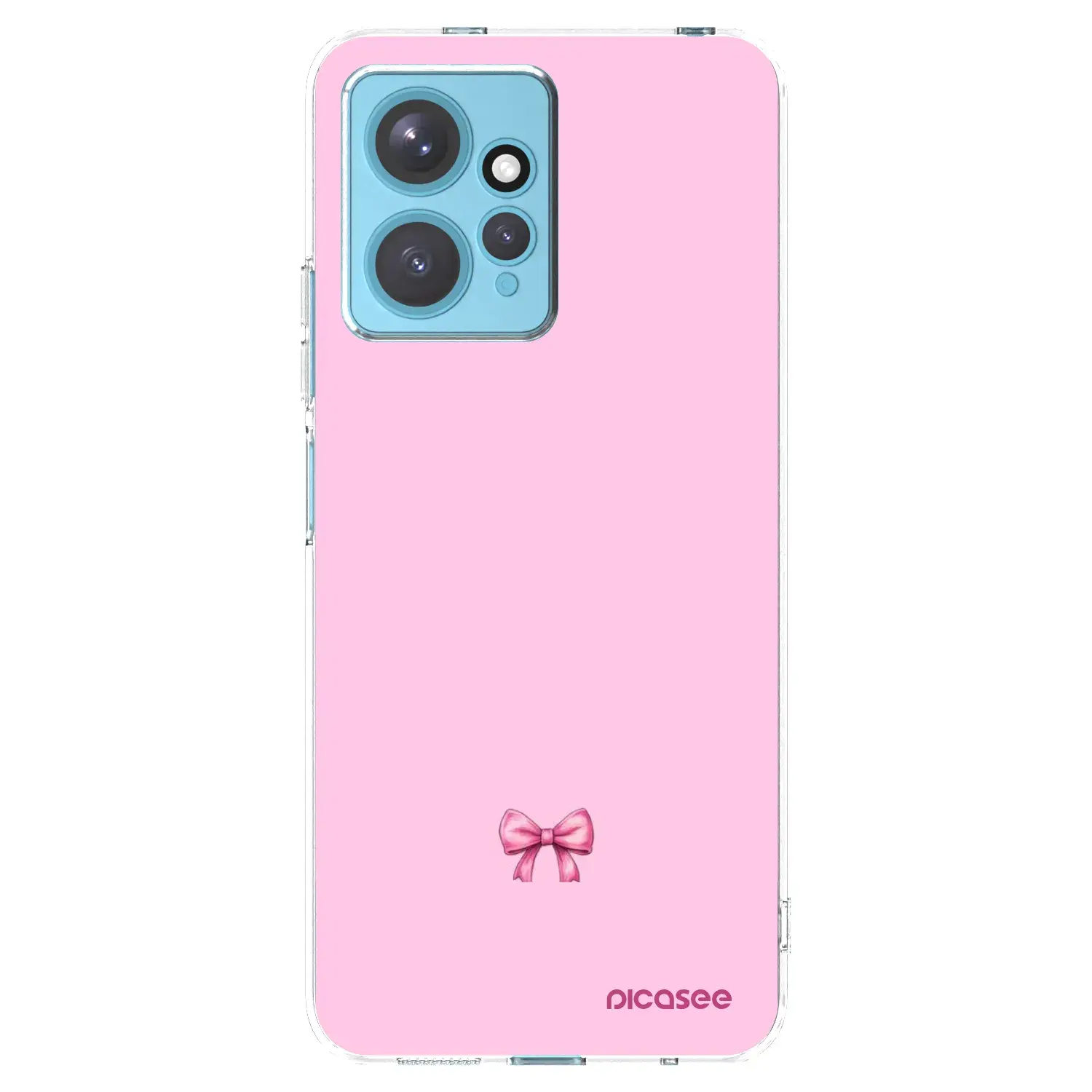 Silikonový průhledný obal pro Xiaomi Redmi Note 12 4G - Blush bow