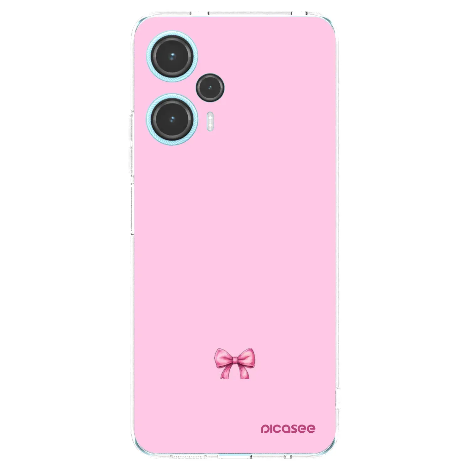 Silikonový průhledný obal pro Xiaomi Poco F5 - Blush bow