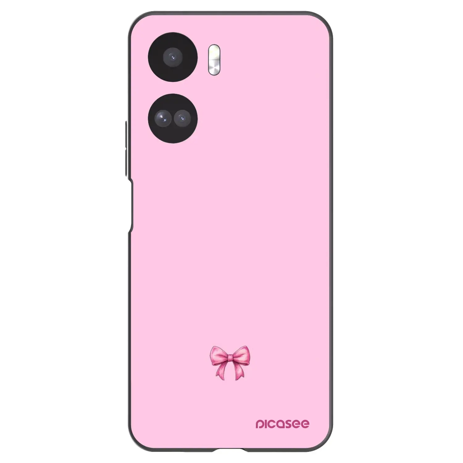 Silikonový černý obal pro Honor 90 Lite 5G - Blush bow
