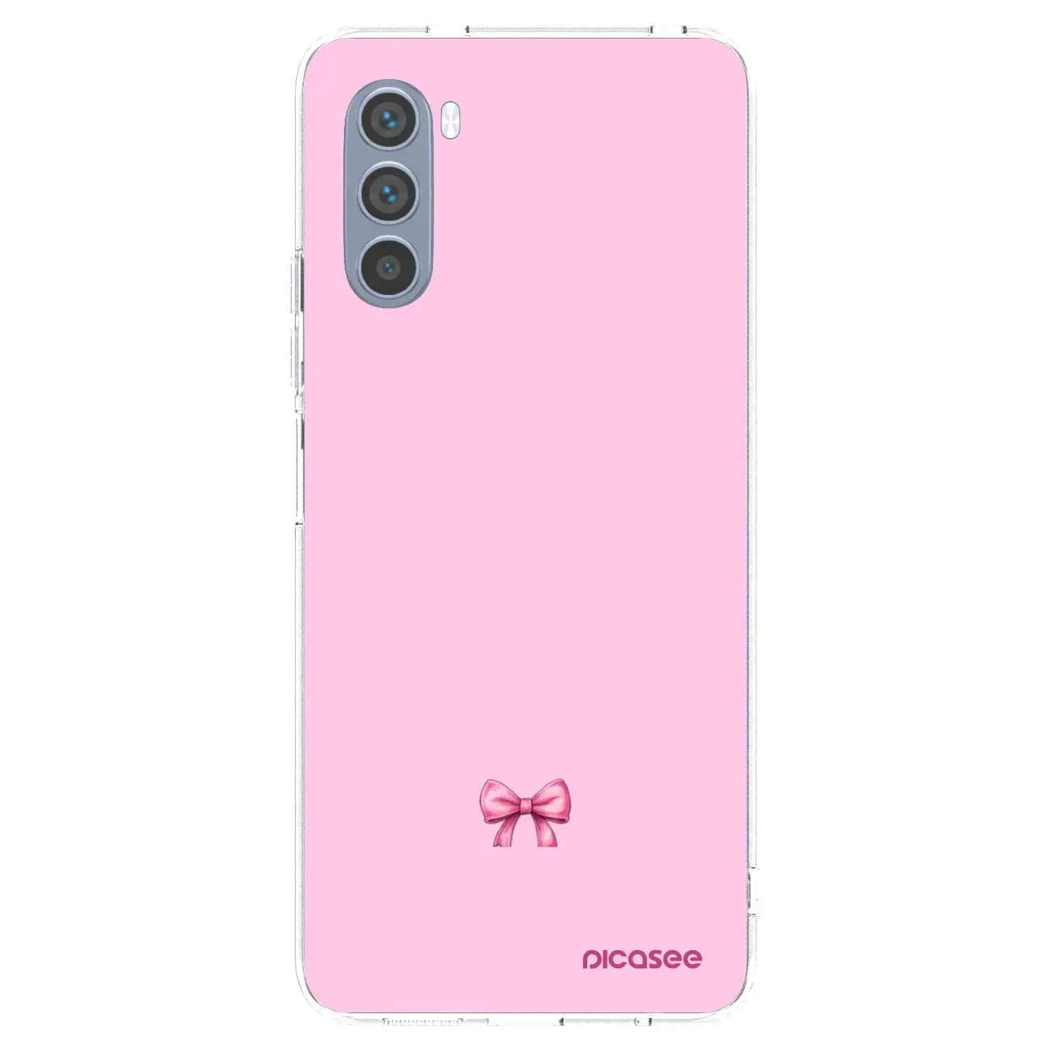 Silikonový průhledný obal pro Motorola Moto G62 - Blush bow