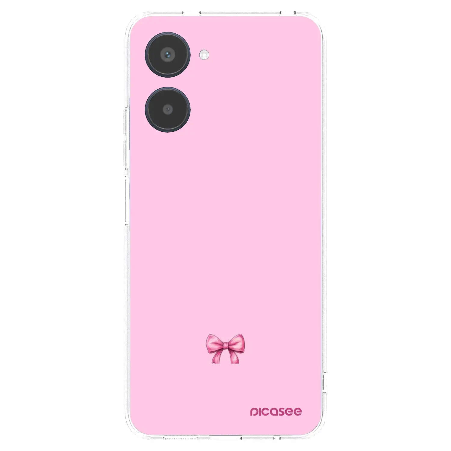 Silikonový průhledný obal pro Realme 10 4G - Blush bow