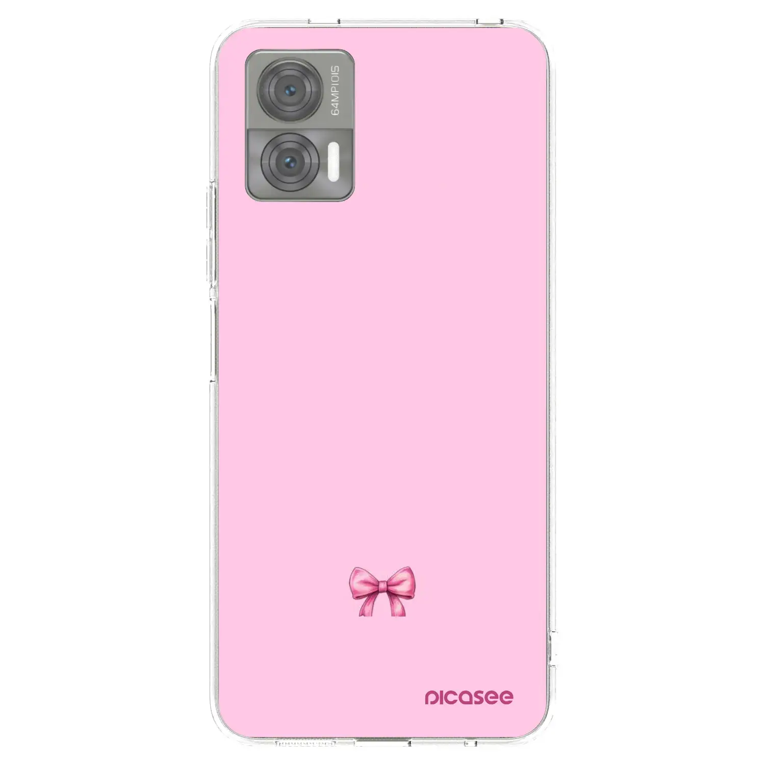 Silikonový průhledný obal pro Motorola Edge 30 Neo - Blush bow