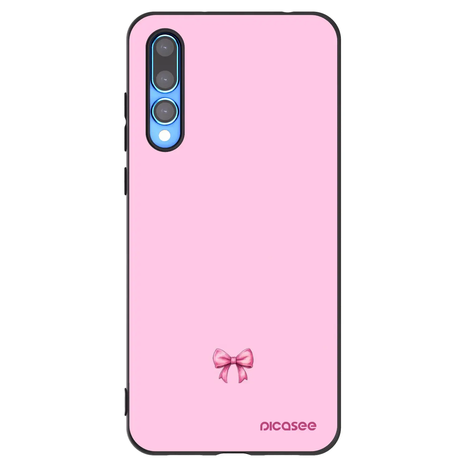 Silikonový černý obal pro Huawei P20 Pro - Blush bow