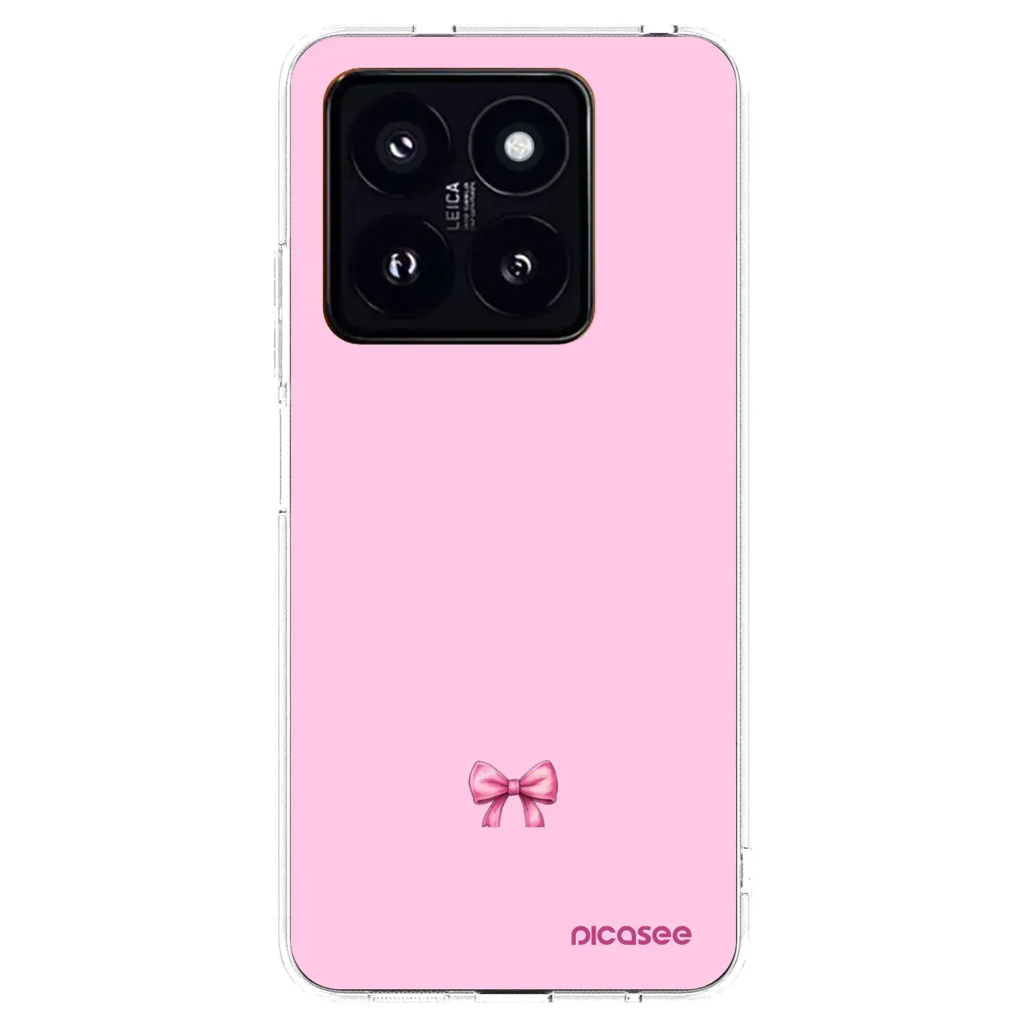 Silikonový průhledný obal pro Xiaomi 14 Pro - Blush bow