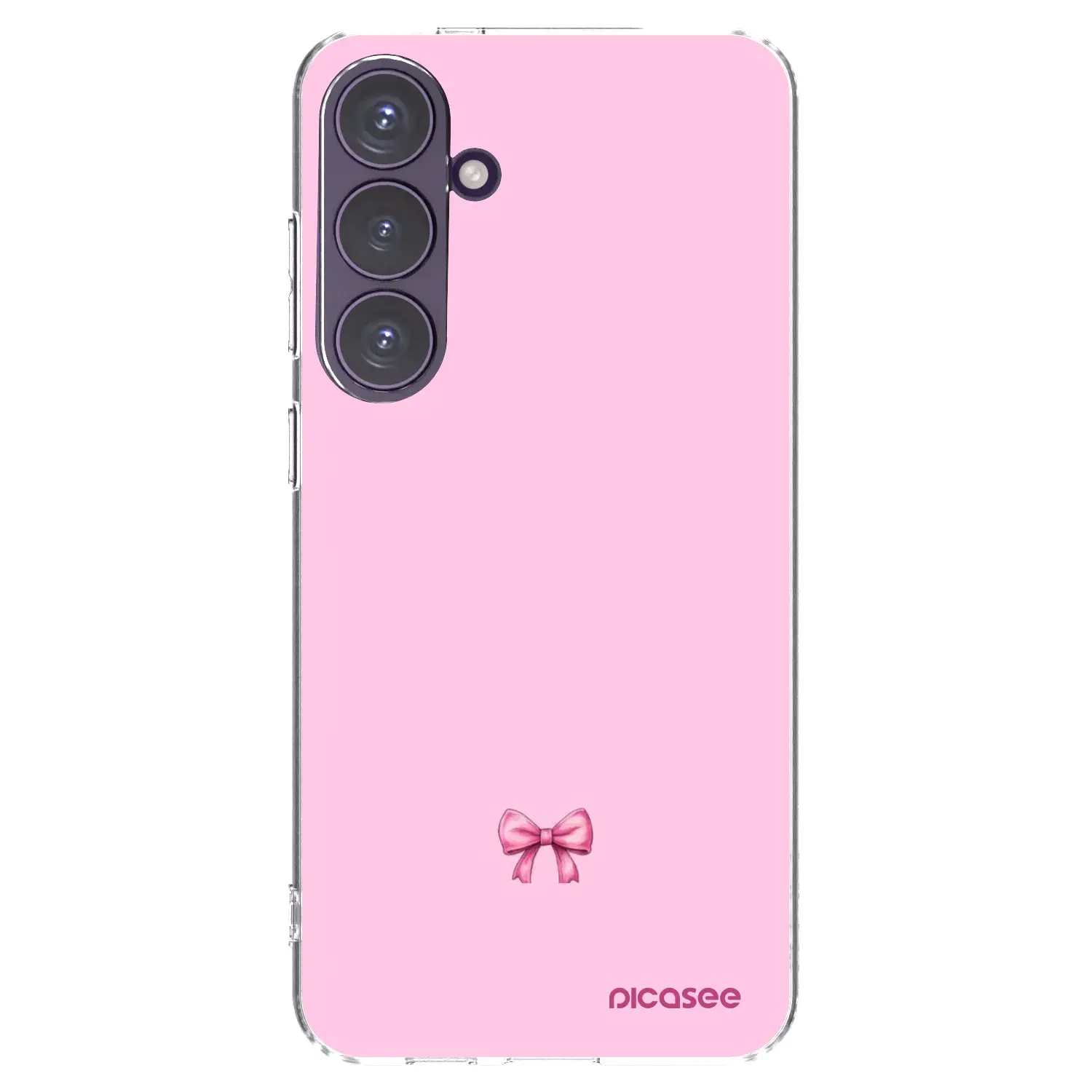 Silikonový průhledný obal pro Samsung Galaxy S24+ S926B 5G - Blush bow