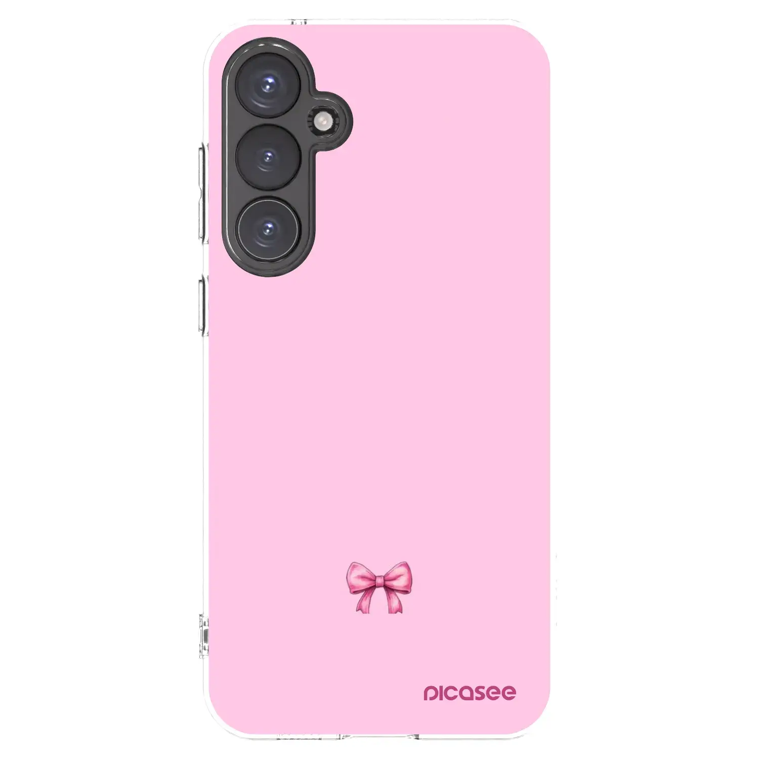 Silikonový průhledný obal pro Samsung Galaxy S23 FE S711B - Blush bow