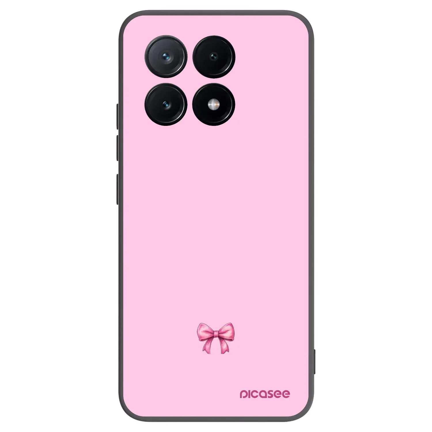 Silikonový černý obal pro Xiaomi Poco X6 Pro - Blush bow