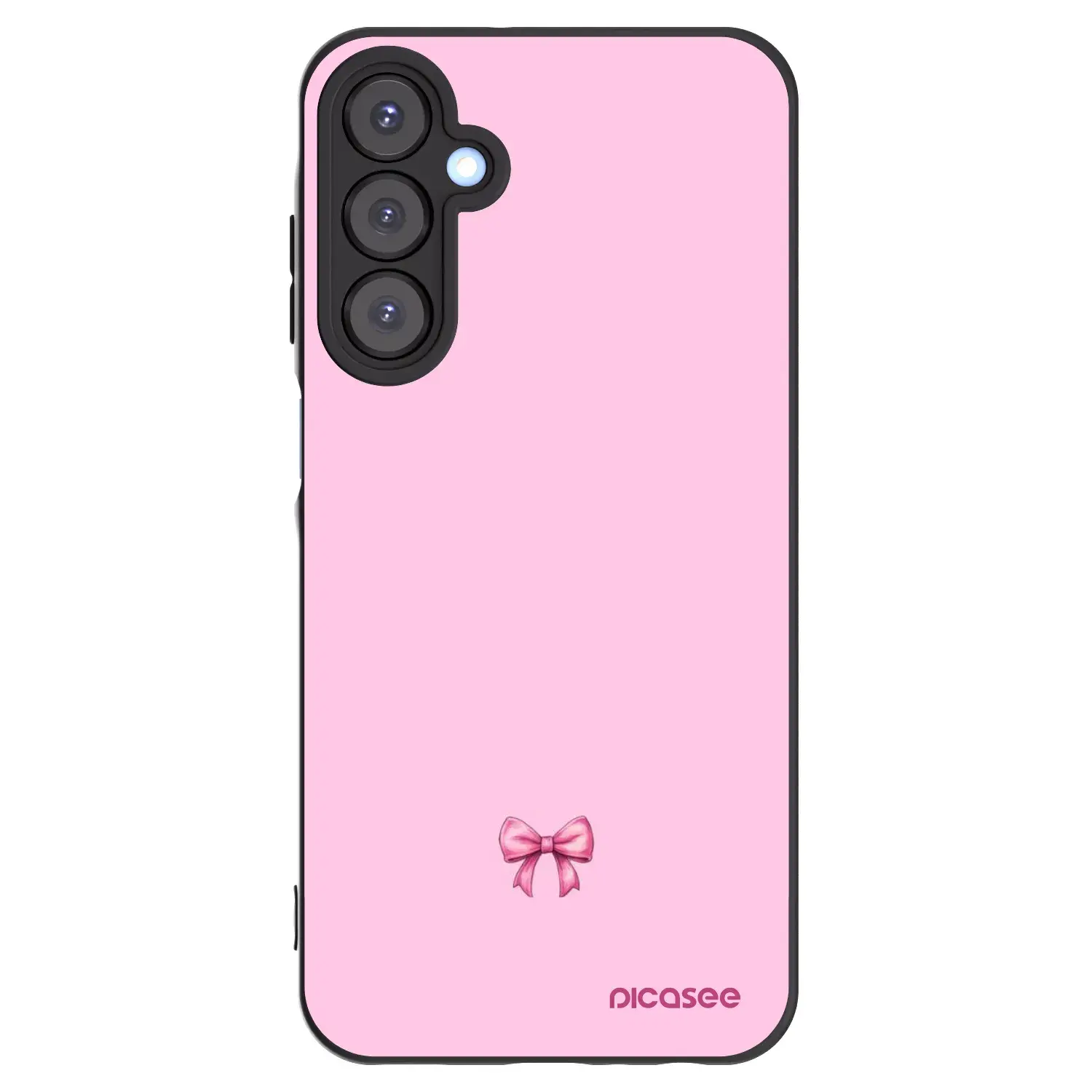 Silikonový černý obal pro Samsung Galaxy A25 A256B 5G - Blush bow