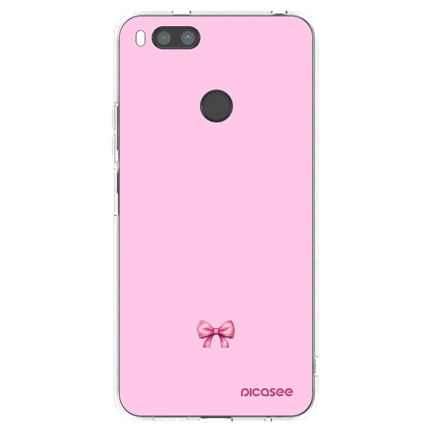 Silikonový průhledný obal pro Xiaomi Mi A1 Global - Blush bow