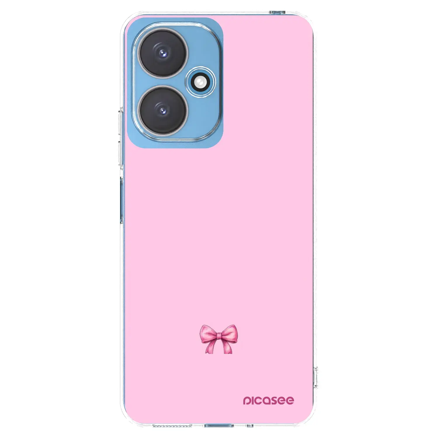Silikonový průhledný obal pro Xiaomi Redmi 13C 5G - Blush bow