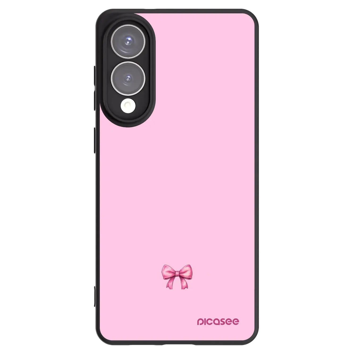 Silikonový černý obal pro Samsung Galaxy S25 Edge 5G - Blush bow