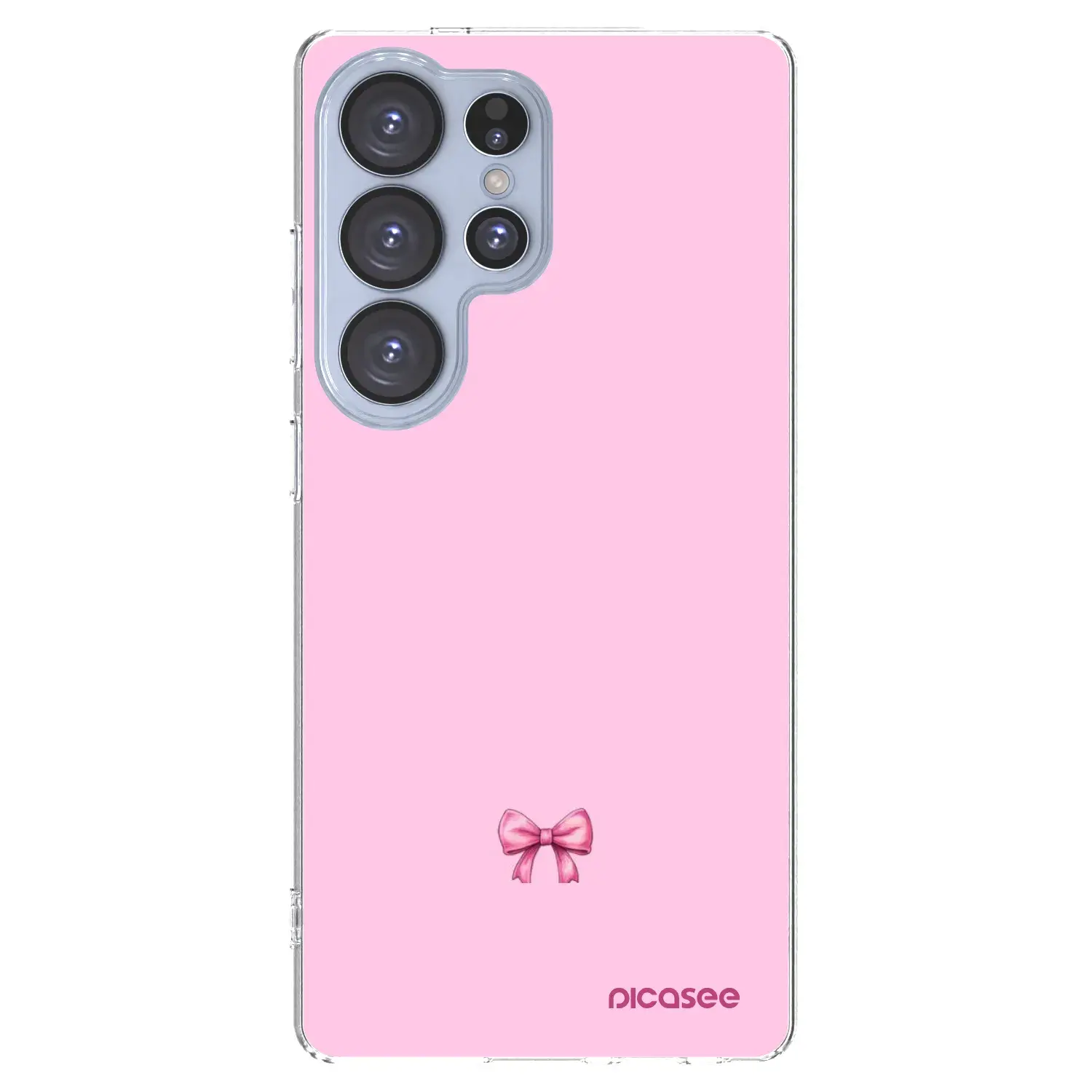 Silikonový průhledný obal pro Samsung Galaxy S25 Ultra 5G - Blush bow