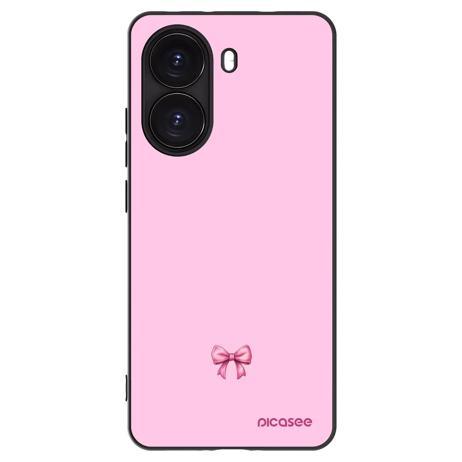 Silikonový černý obal pro Xiaomi Poco X7 Pro 5G - Blush bow
